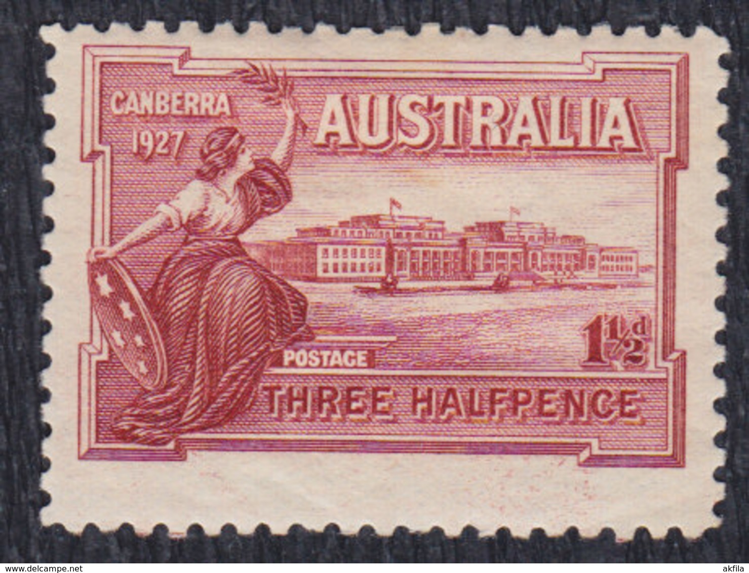 Australia 1927 Parliament Building In Canberra, MH (*) Michel 80 - Ungebraucht