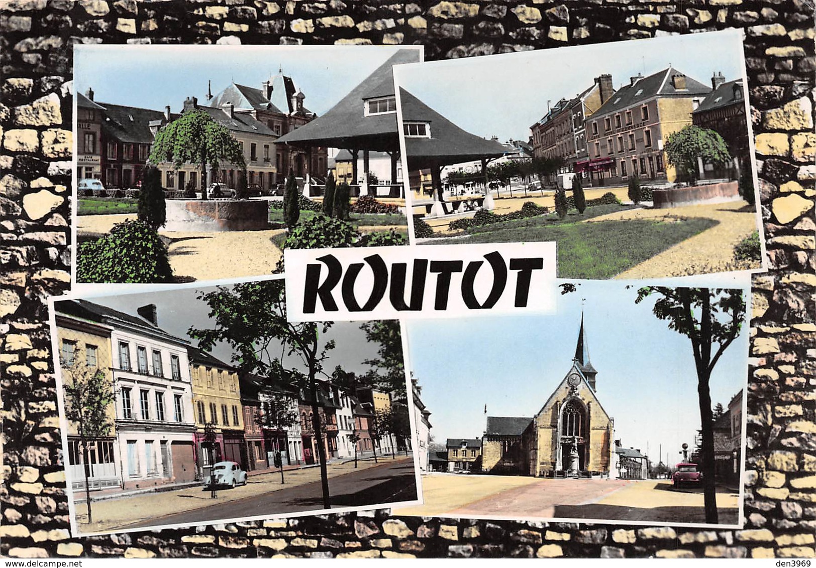 Routot - La Place De La Halle - L'Eglise - Routot