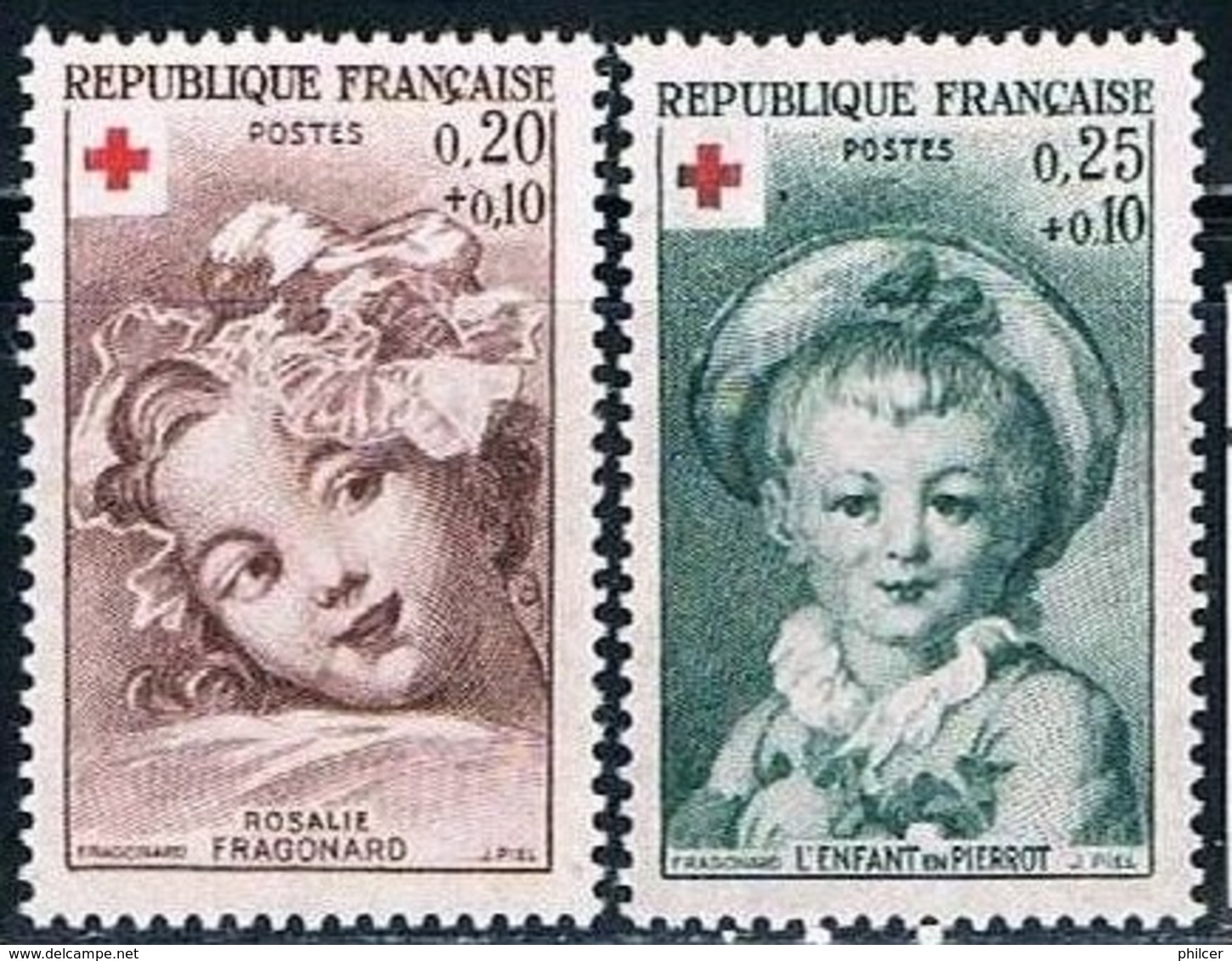 France, 1962, # 1366/7, MNH - Andere & Zonder Classificatie