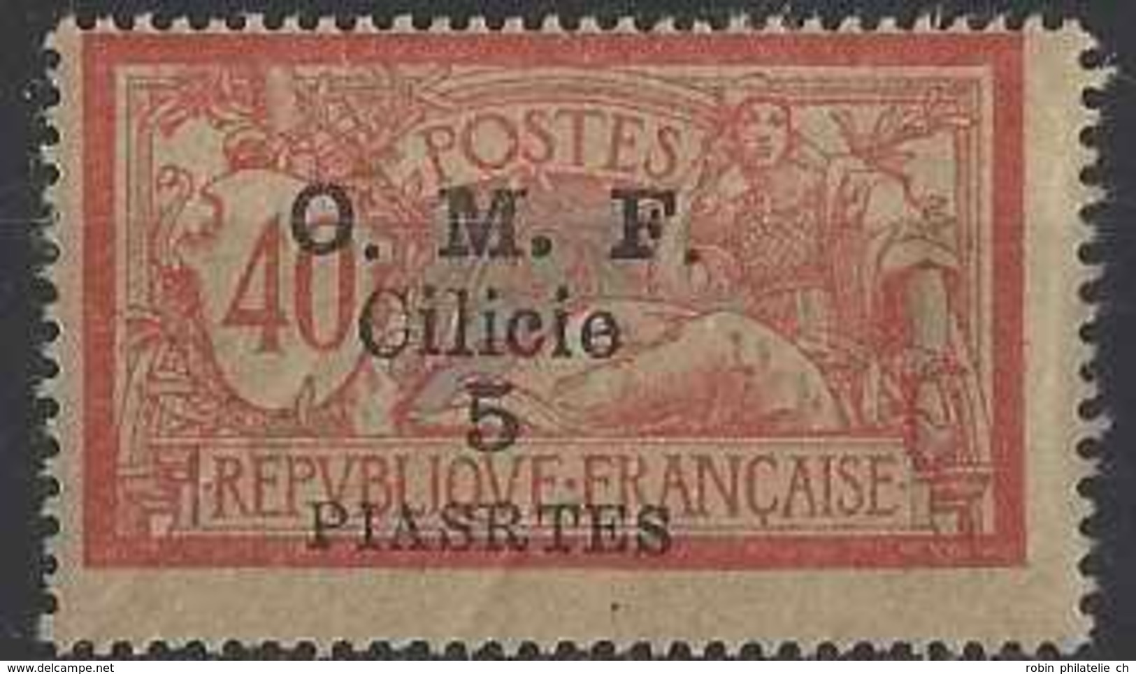 Cilicie Postes N° 76 50p Vert Sur Paille Qualité: * Cote: 150 € - Nuevos