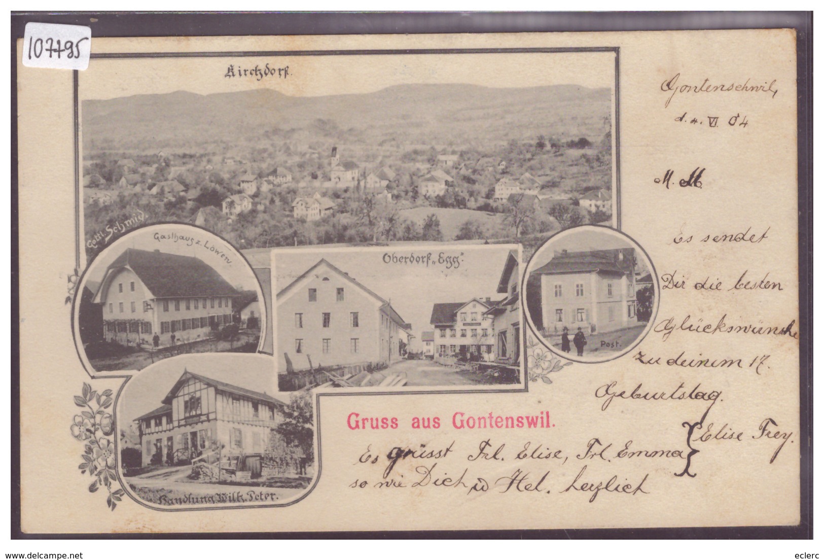 GRUSS AUS GONTENSWIL - TB - Autres & Non Classés