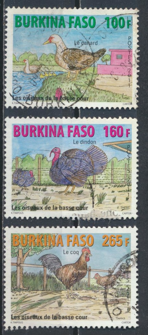 °°° BURKINA FASO - Y&T N°1381/83 - 2011 °°° - Burkina Faso (1984-...)