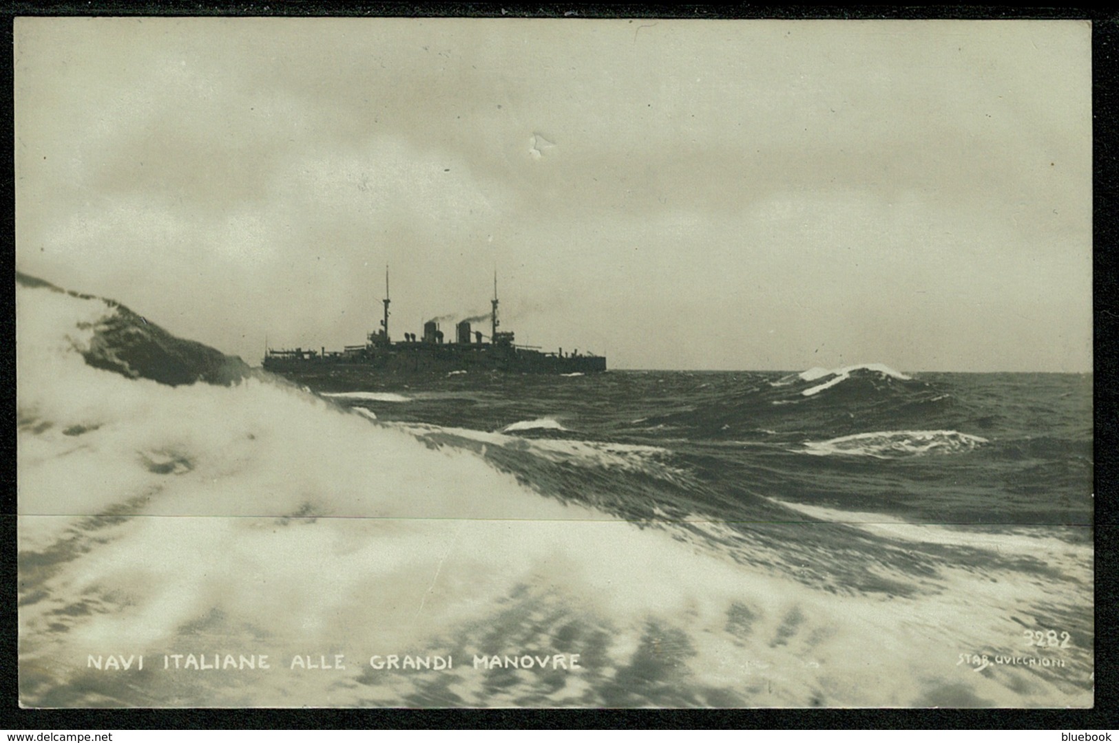 Ref 1243 - Early Italy Military Naval Ship Postcard - Navi Italiane Alle Grandi Manovre - Maritime Theme - Manoeuvres