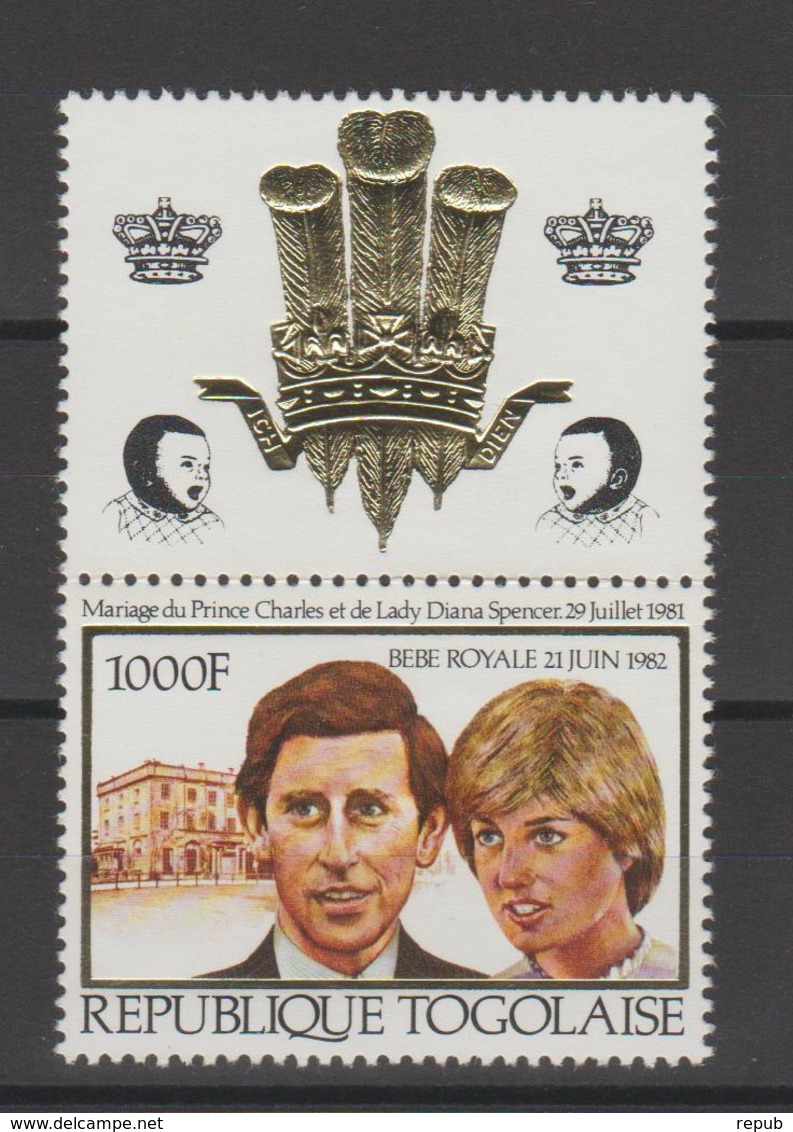 Togo 1982 Naissance Royale 1079 1 Val ** MNH - Togo (1960-...)