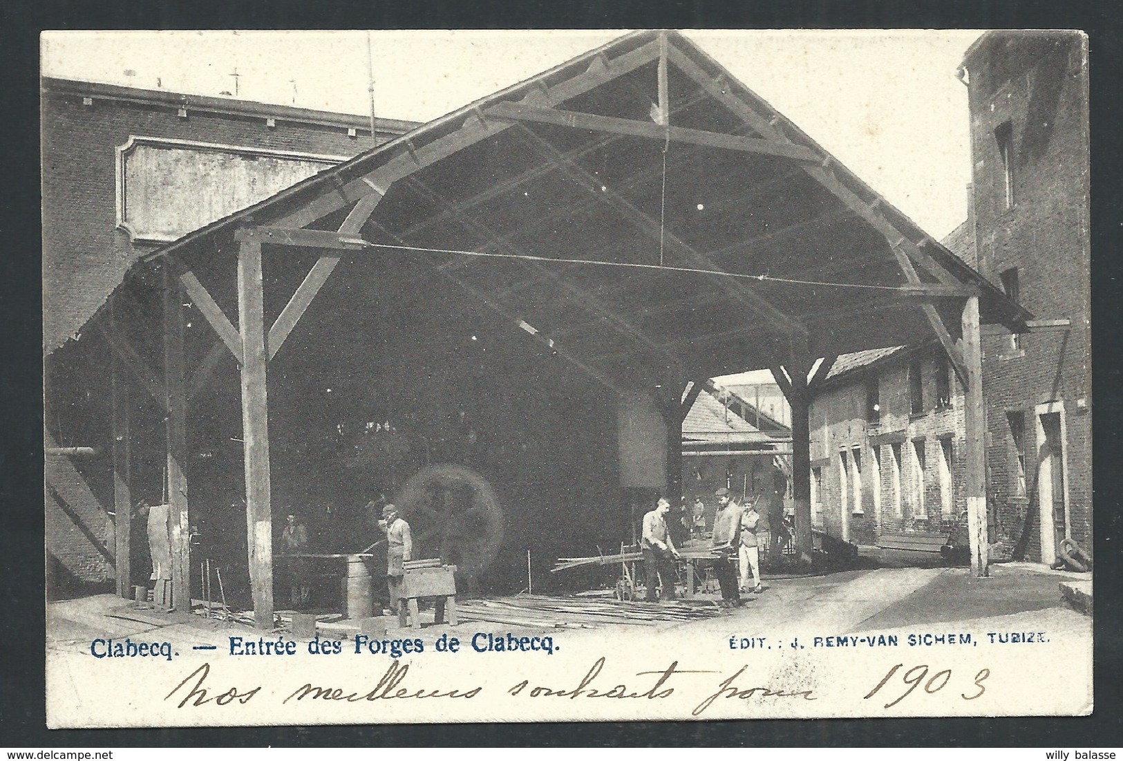 +++ CPA - CLABECQ - Entrée Des Forges - Usine - Industrie   // - Tubize