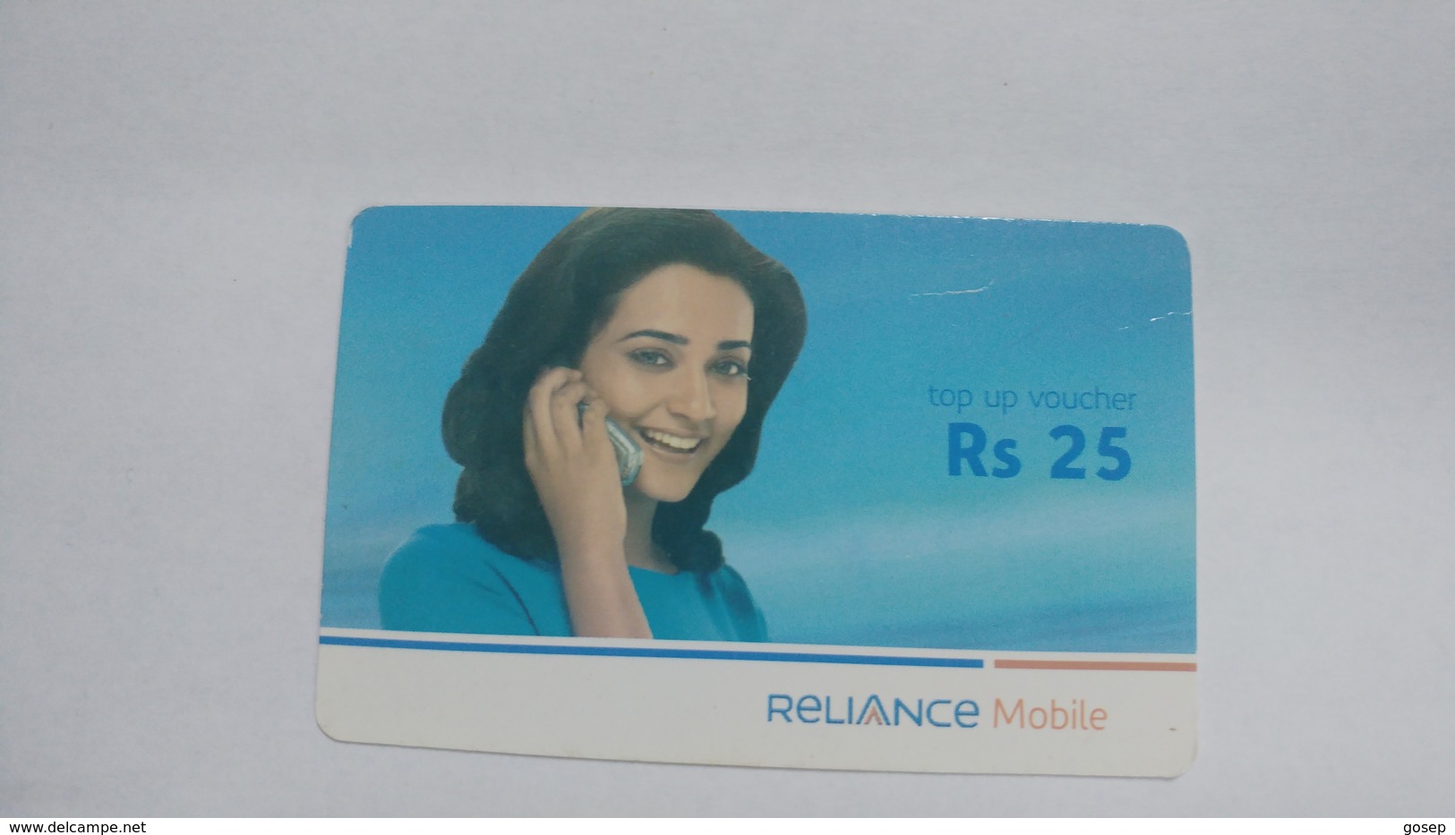 India-reliance Mobile Card-(25d)-(rs.25)-(31/3/08)-(maharashtra)-card Used+1 Card Prepiad Free - Indien