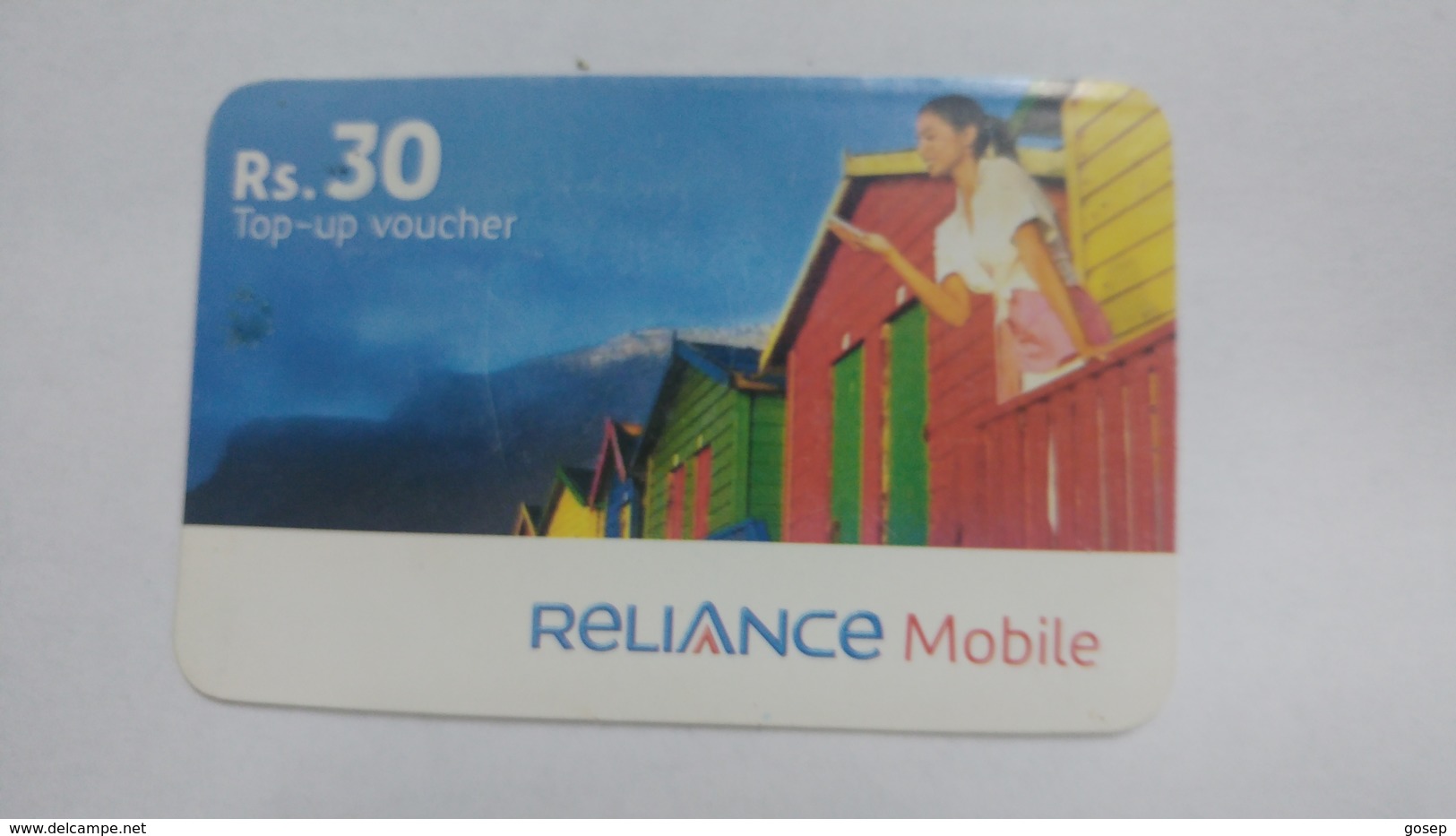 India-reliance Mobile Card-(25e)-(rs.30)-(30/6/08)-(maharashtra)-card Used+1 Card Prepiad Free - India