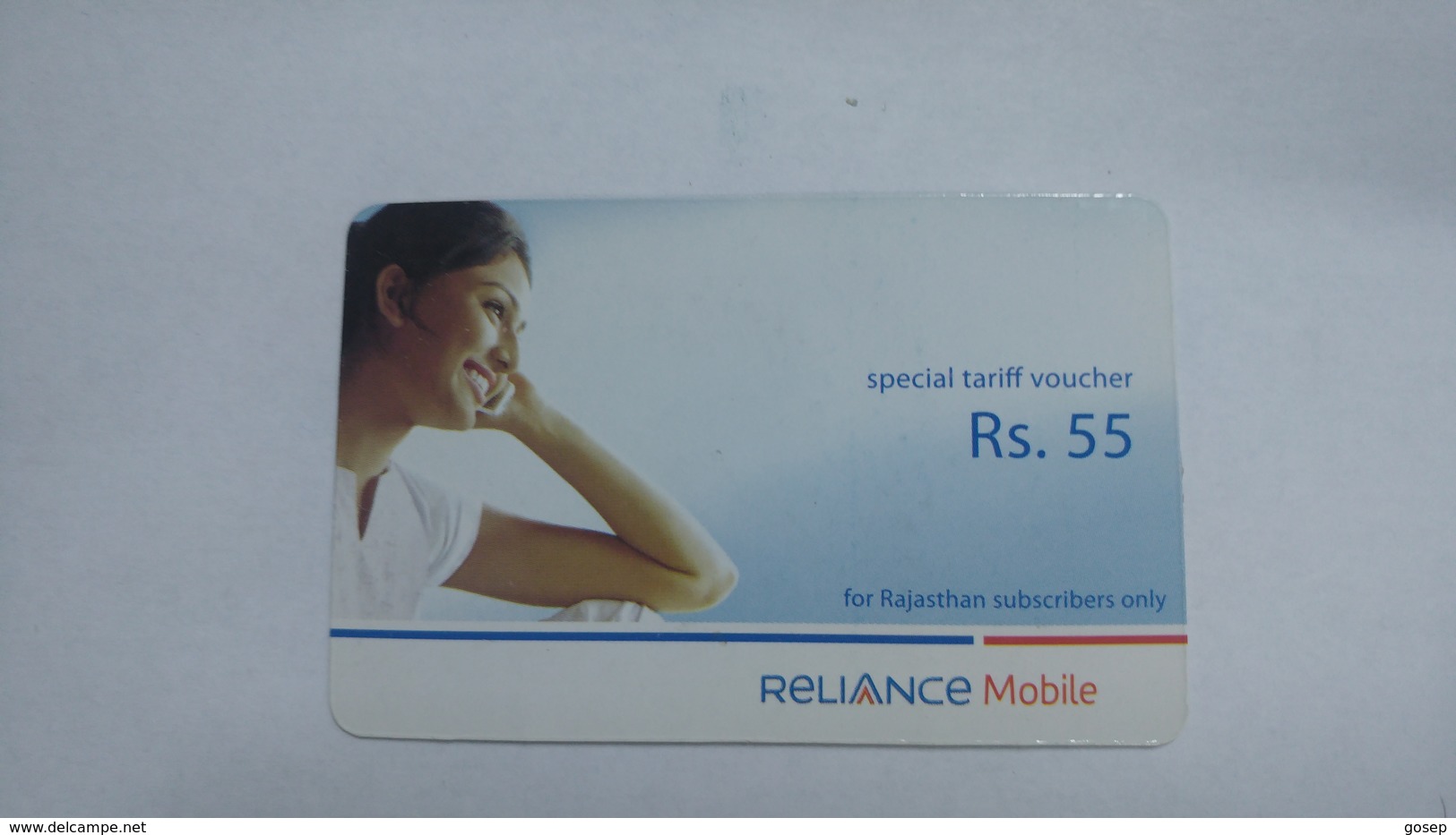 India-reliance Mobile Card-(25j)-(rs.55)-(30/6/07)-(maharashtra)-card Used+1 Card Prepiad Free - India