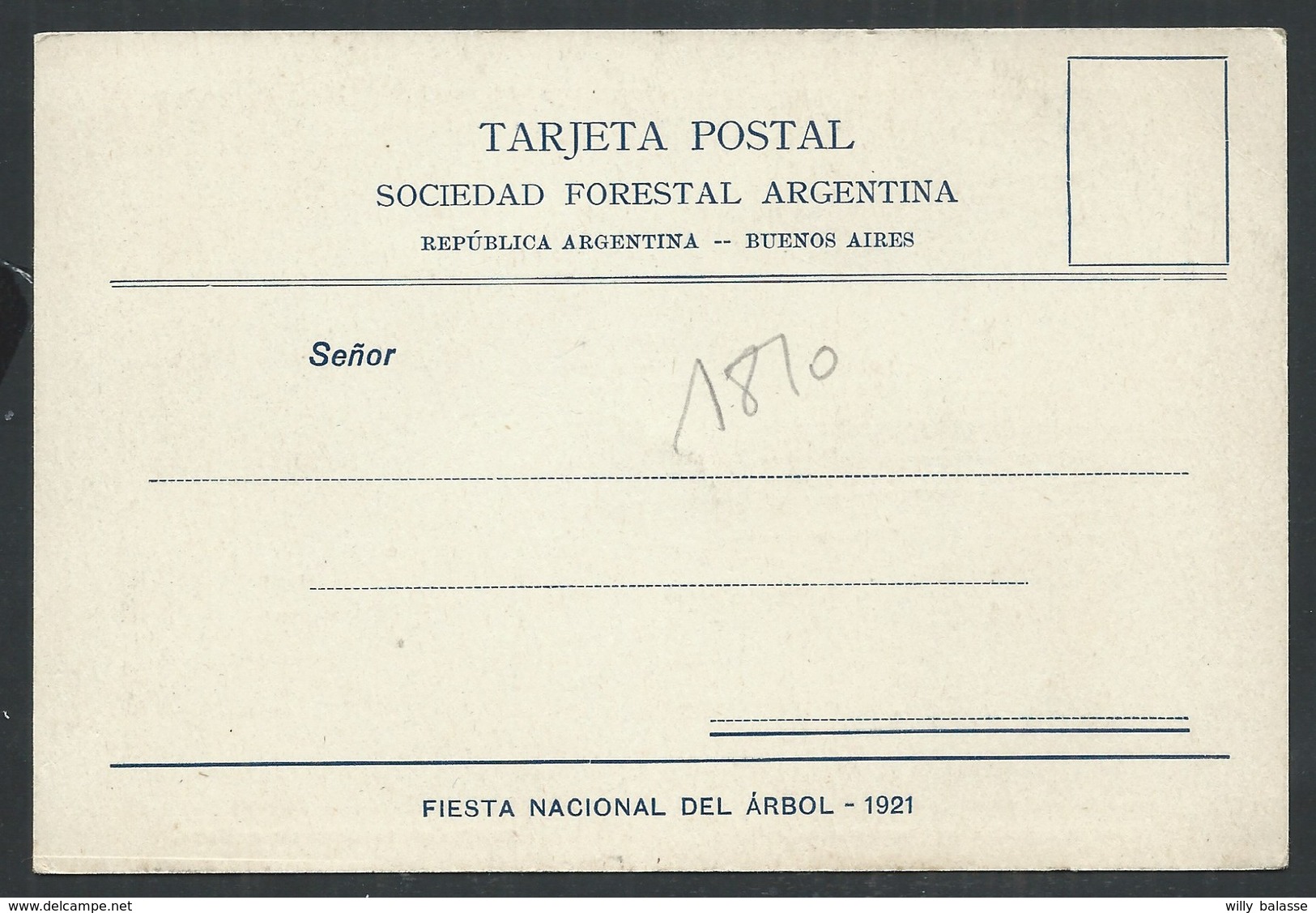 +++ CPA - Carte Géographique - Amérique - Argentine - ARGENTINA - PLANTEMOS ARBOLES   // - Argentine