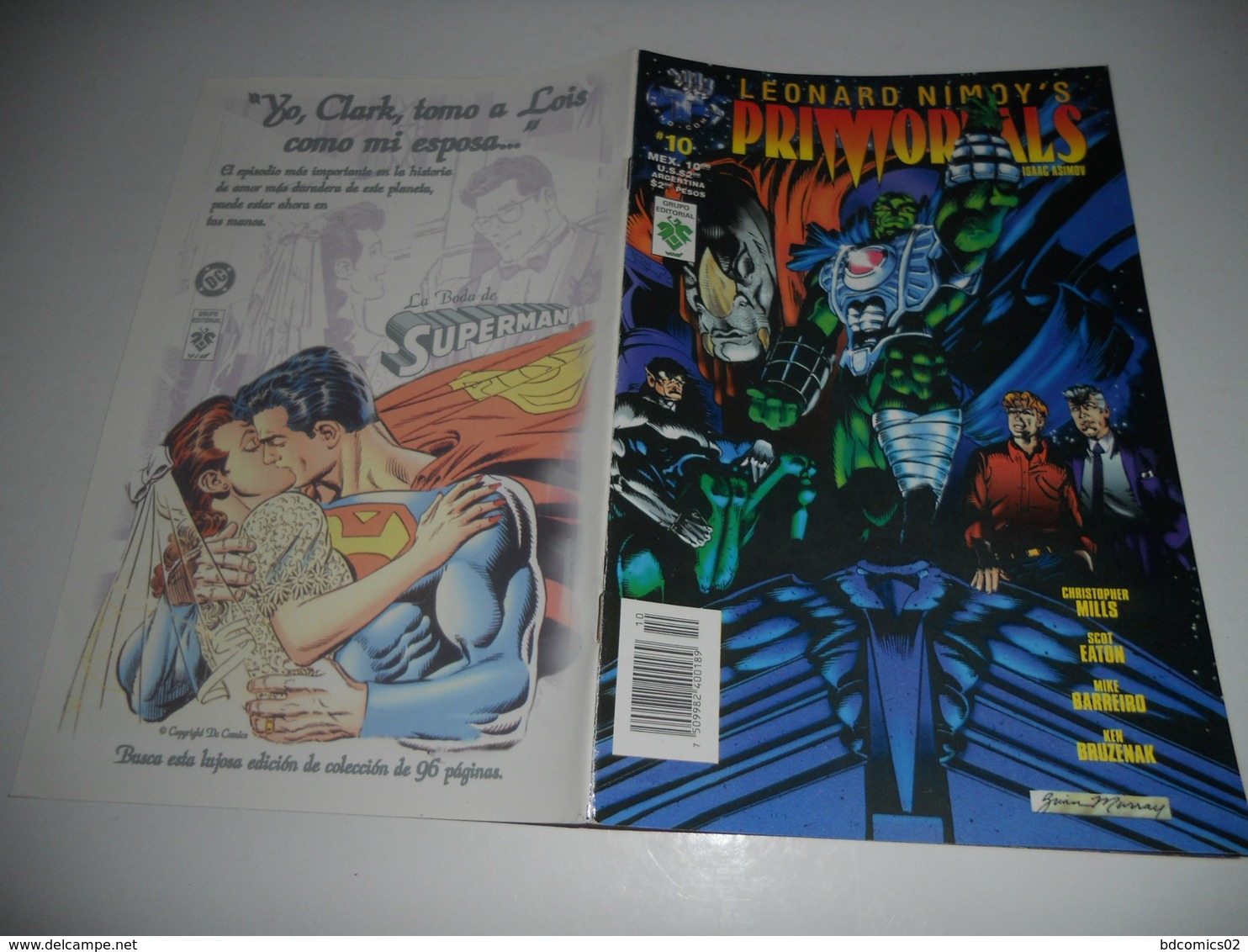 LEONARD NIMOY'S PRIMORTALS Comic - Vol 1 - No 10 - Date 12/1995 - Tekno Comix EN V O - Marvel