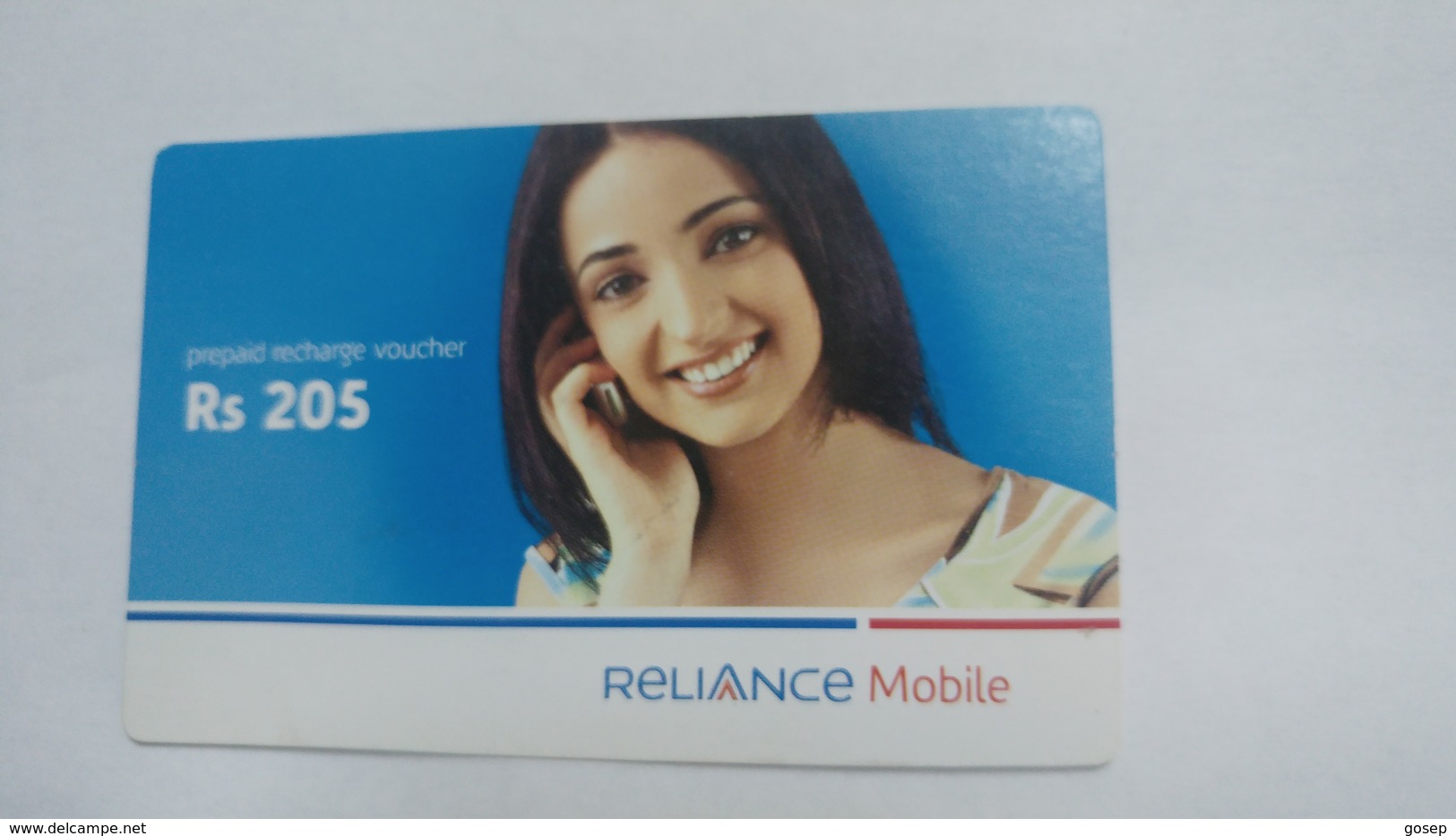 India-reliance Mobile Card-(25p)-(rs.205)-(30/6/07)-(maharashtra)-card Used+1 Card Prepiad Free - India