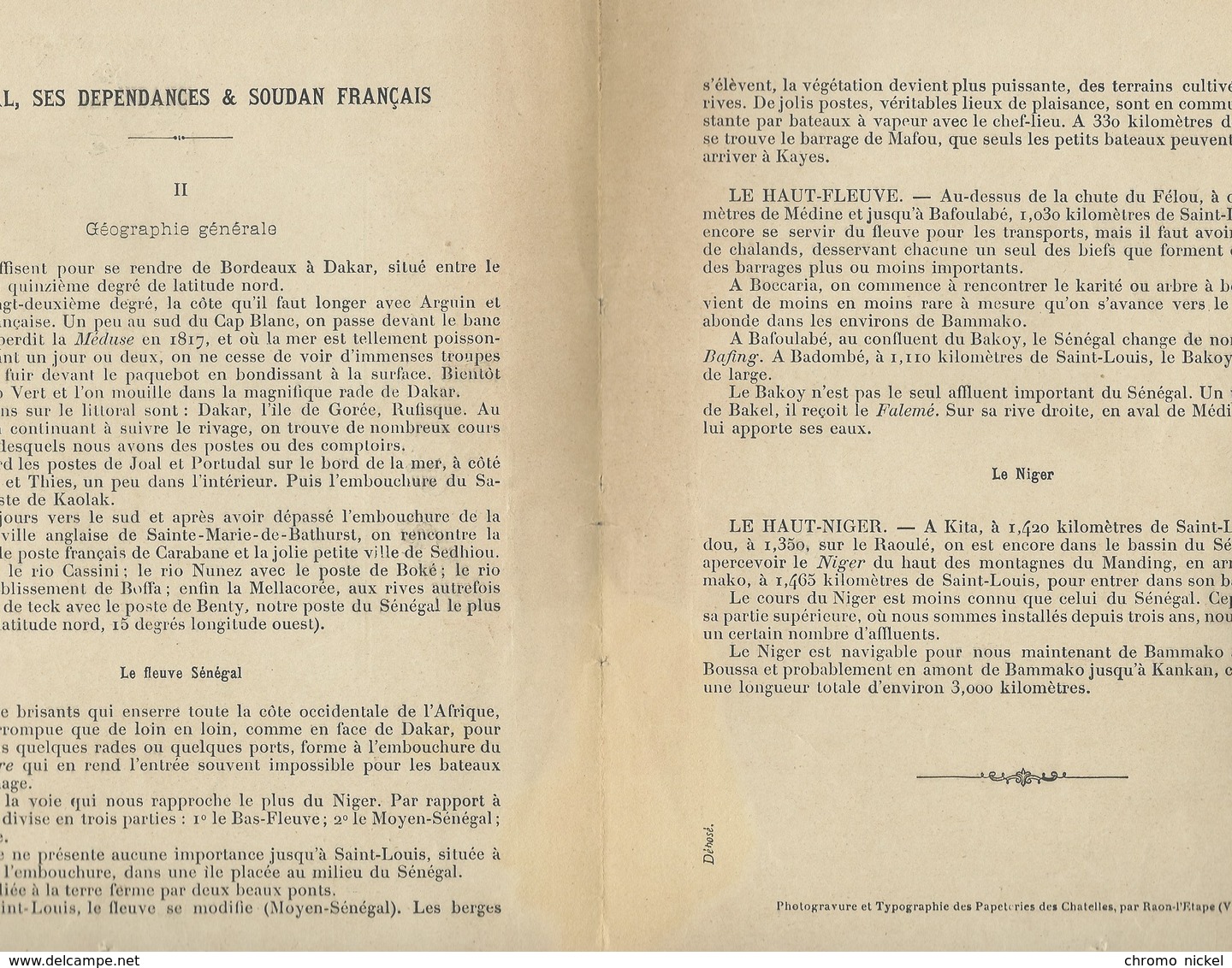 Sénégal Et Soudan Niger AOF Carte Protège-cahier Couverture 220 X 175  Bon état 3 Scans - Protège-cahiers