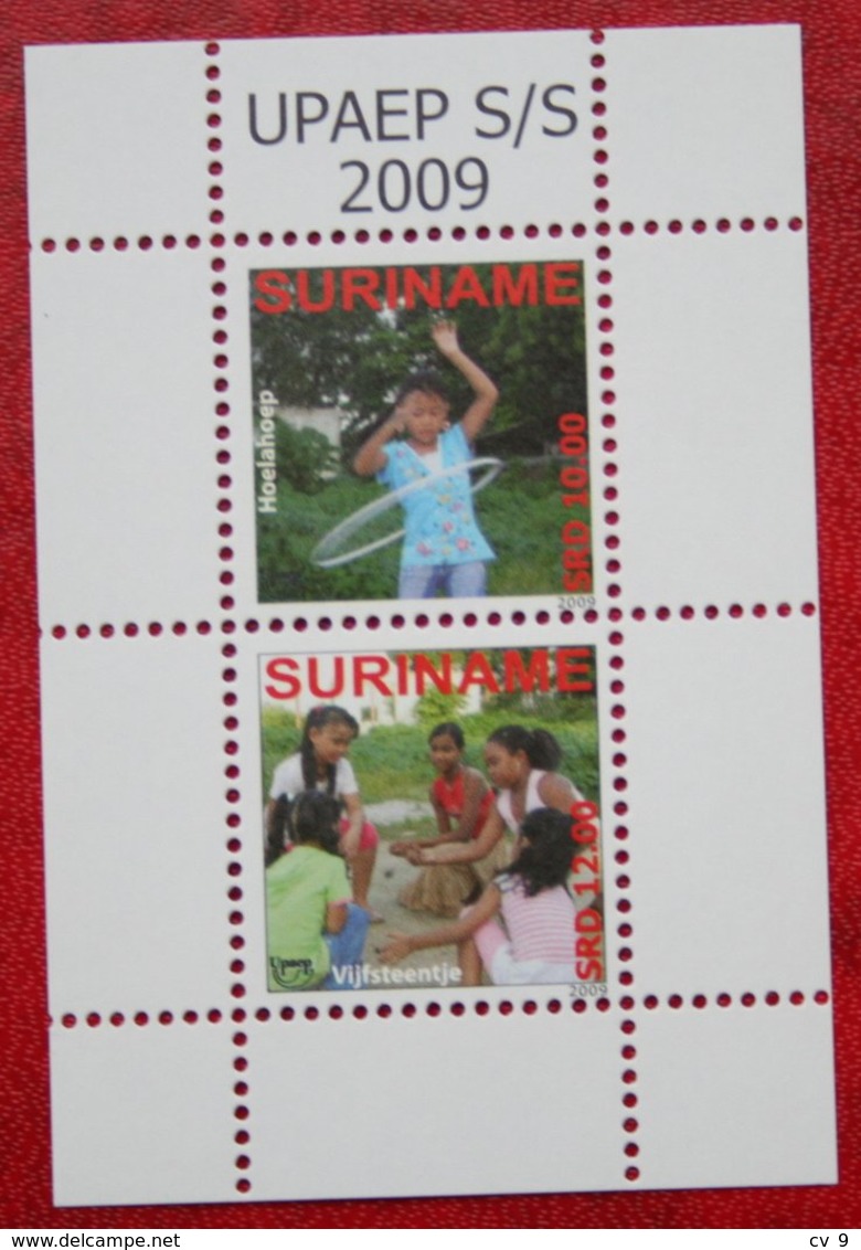 Surinam / Suriname 2009 UPAEP Children Playing (ZBL 1630 Mi Block 108 2305-2306) POSTFRIS / MNH ** - Suriname