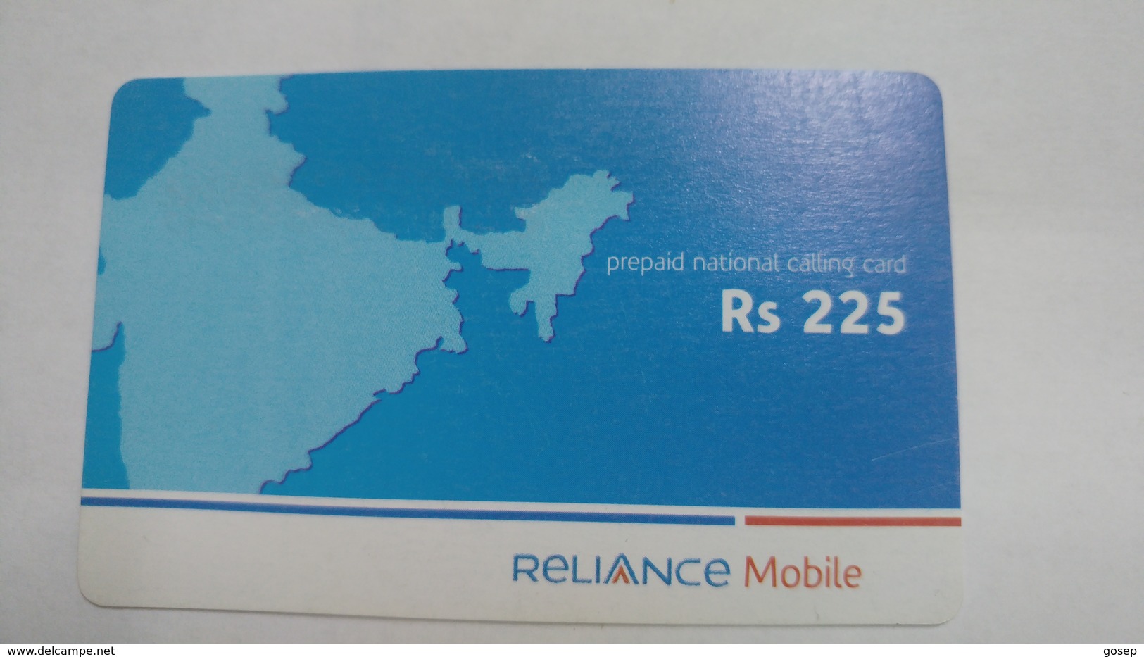 India-reliance Mobile Card-(25t)-(rs.225)-(30/6/07)-(maharashtra)-card Used+1 Card Prepiad Free - India