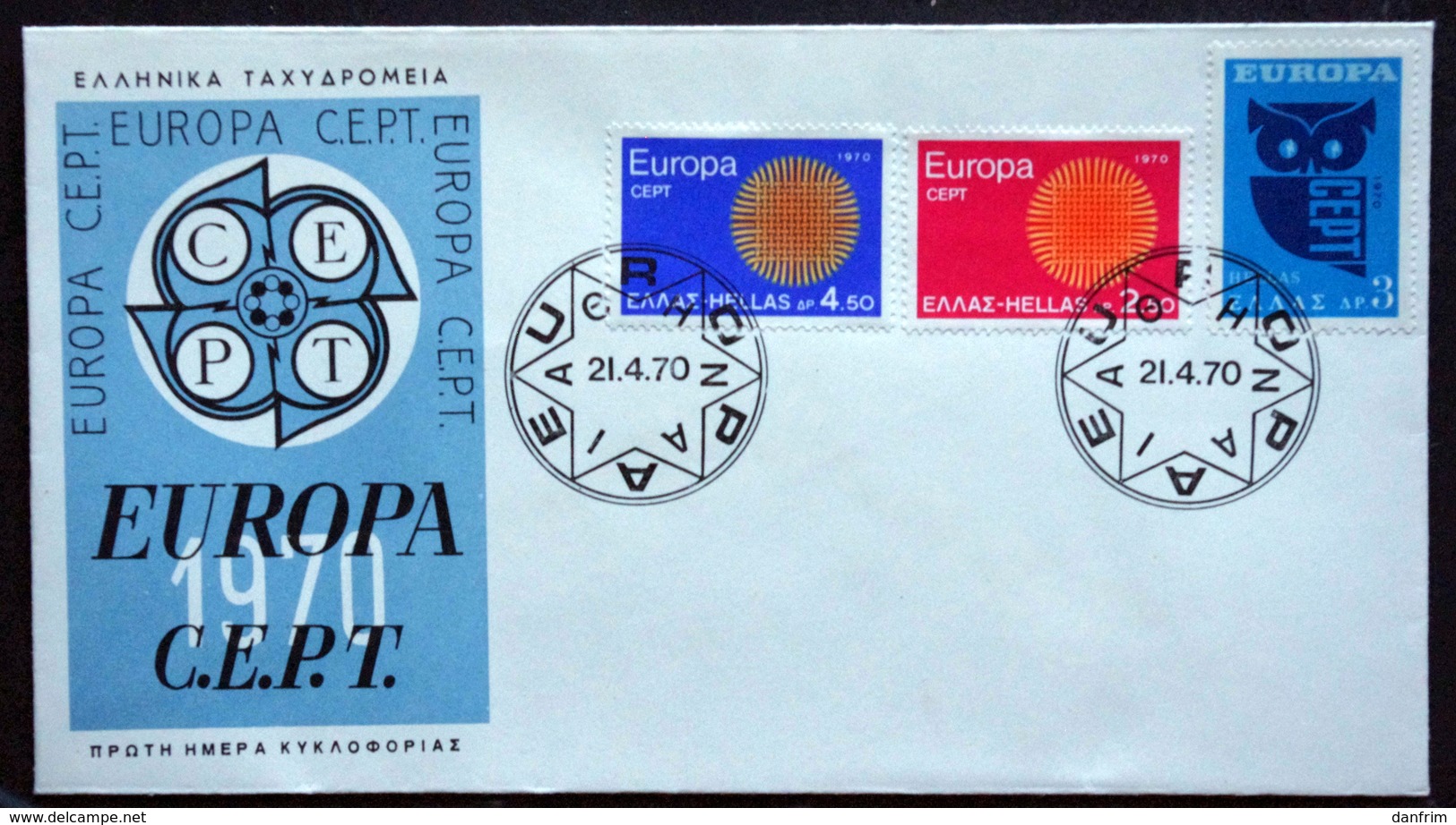 Greece 1970     EUROPA  / CEPT  MiNr.1040-41  FDC  ( Lot   6597  ) - FDC