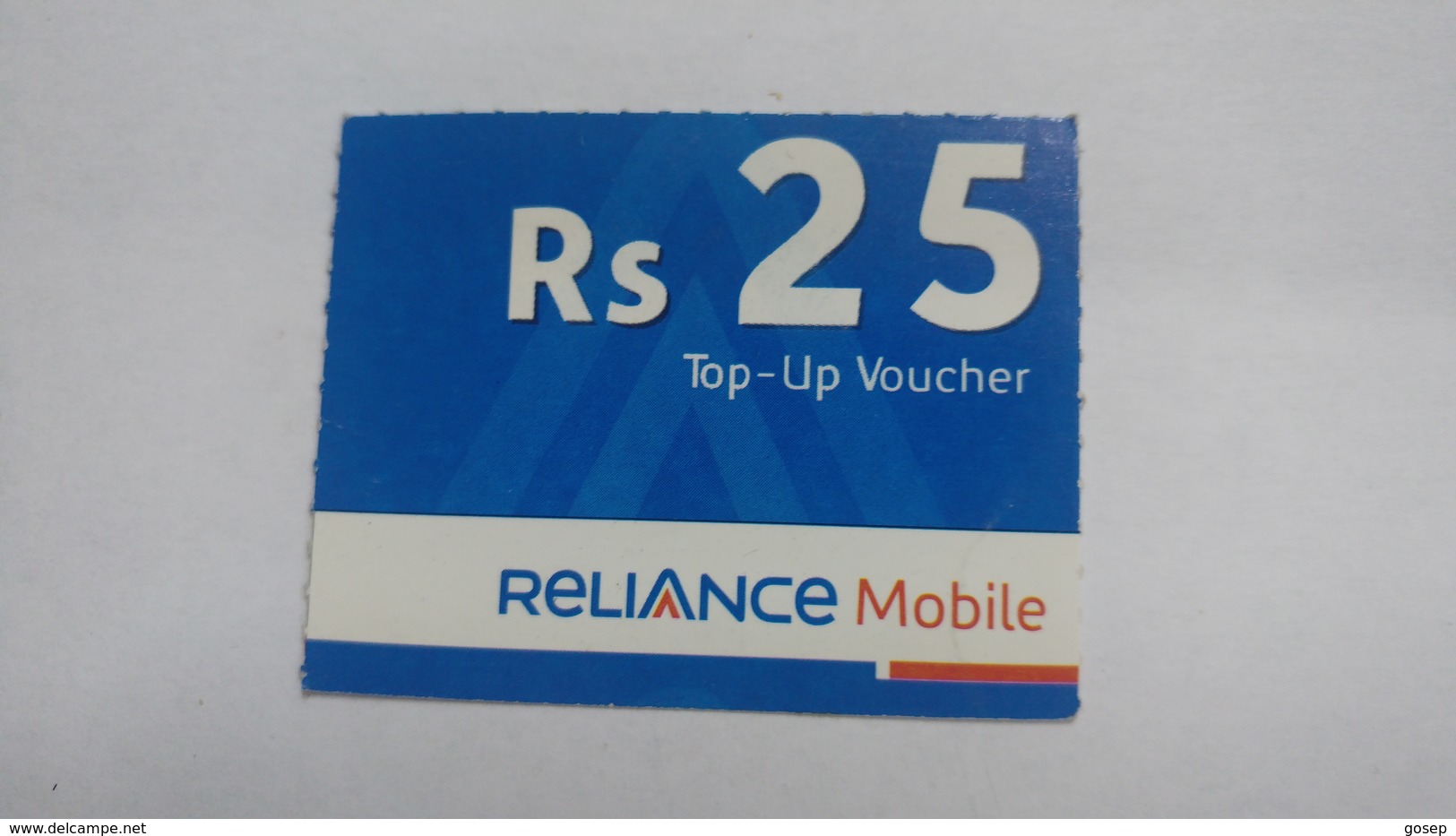 India-reliance Mobile Card-(26)-(rs.25)-(31/3/08)-(maharashtra)-card Used+1 Card Prepiad Free - India