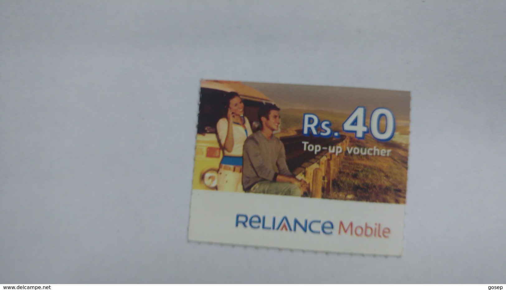 India-reliance Mobile Card-(26c)-(rs.40)-(31/12/10)-(maharashtra)-card Used+1 Card Prepiad Free - Inde