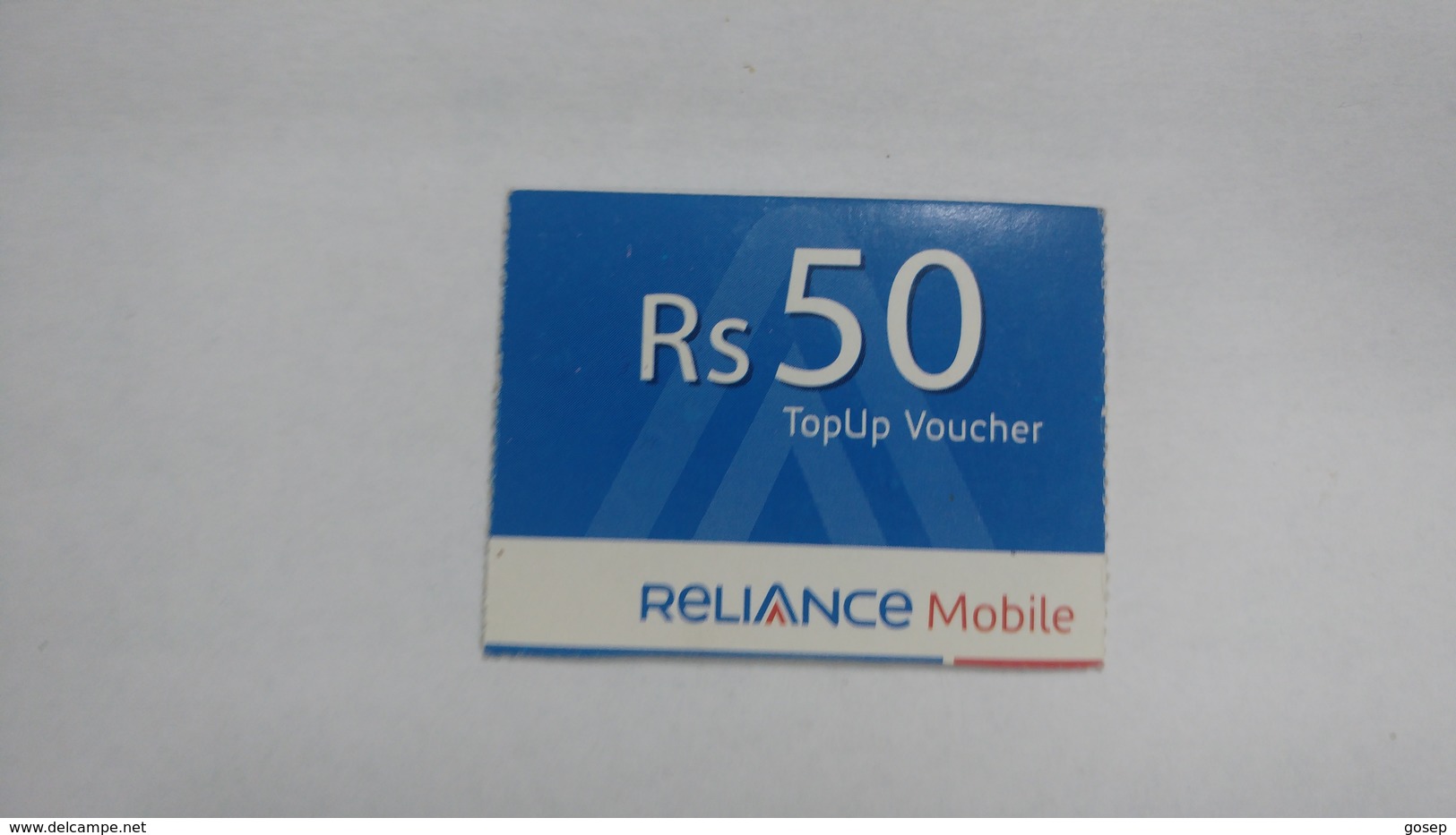 India-reliance Mobile Card-(26d)-(rs.50)-(31/3/2009)-(maharashtra)-card Used+1 Card Prepiad Free - Indien