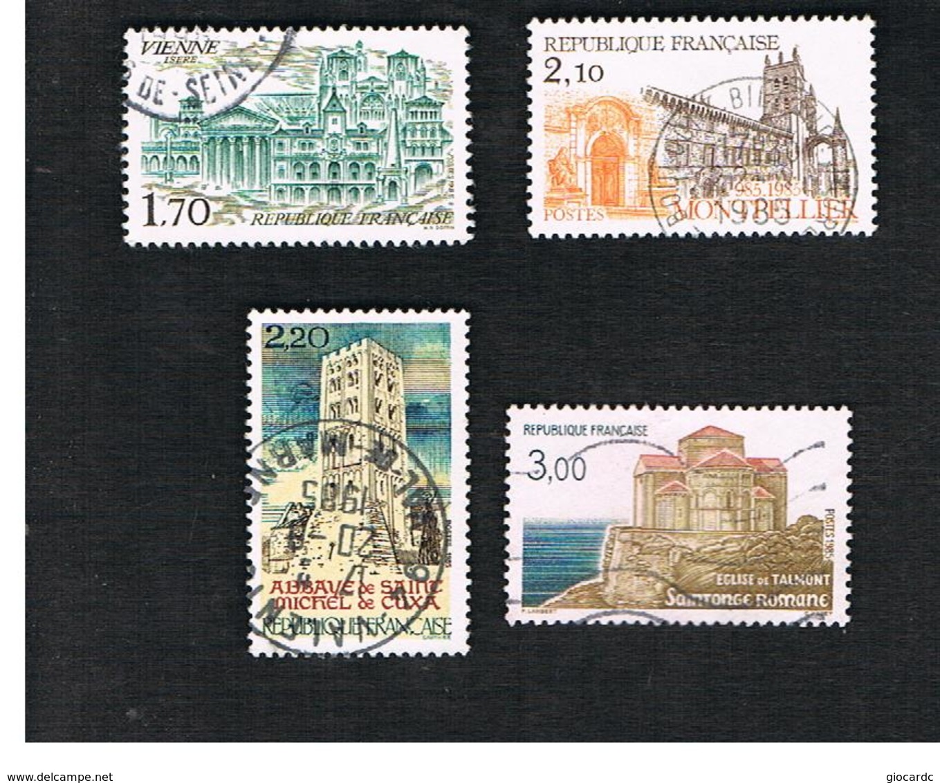 FRANCIA (FRANCE) -   SG 2652.2655  -      1985   TOURISM       -  USED - Usati