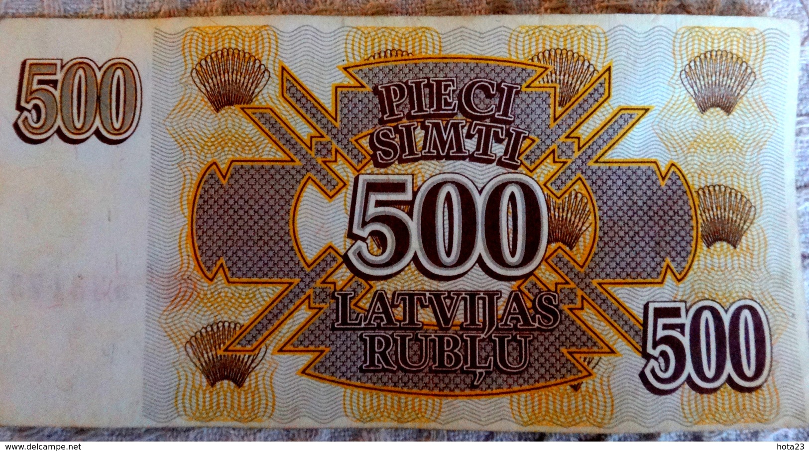 LATVIA , LETTLAND  500 ROUBLE / RUBLE 1992 EX- RUSSIA CIRC BANKNOTE - KE - 83 - Lettonie