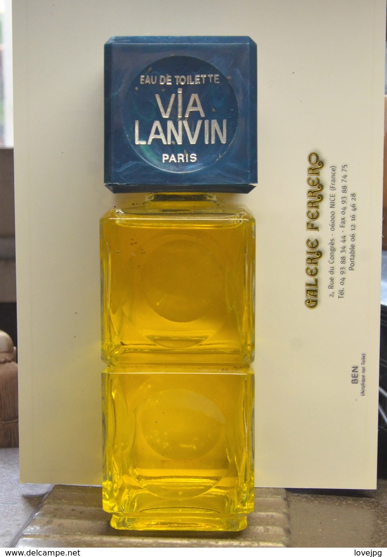 FLACON FACTICE Eau De Toilette Via Lanvin 200ML  1971 - Factices