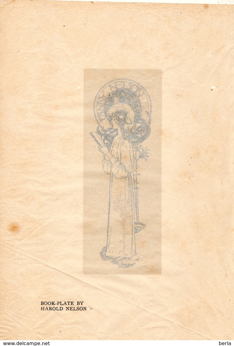 EX-LIBRIS Fanny NELSON .-"ART-NOUVEAU" 1898 - Ex-libris