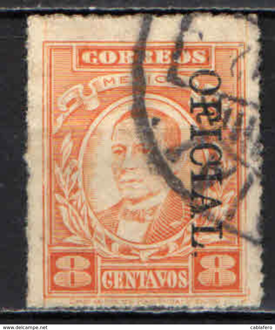 MESSICO - 1927 - BENITO JUAREZ CON SOVRASTAMPA OFICIAL - USATO - Messico