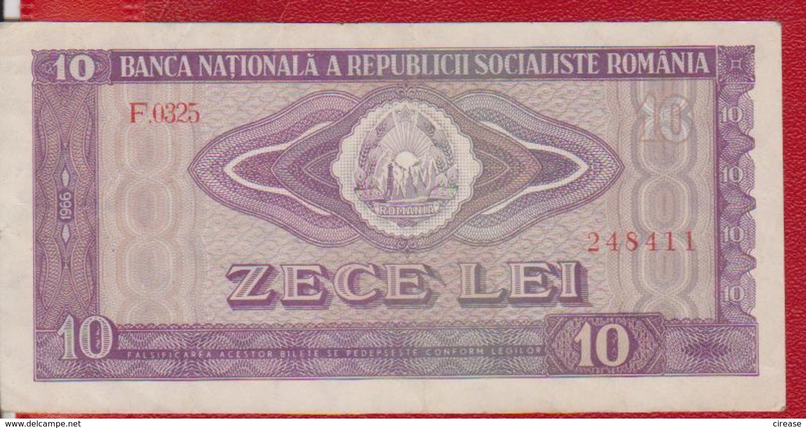 Roumanie Billets 10 Lei 1966 Circule - Rumania