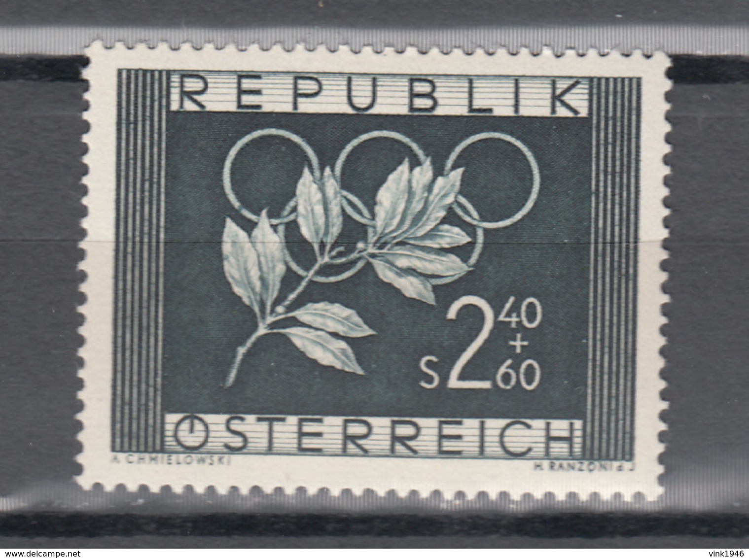 Austria 1052,1V,Helsinki 1952,olympic,olympisch,olympische,olympique,olympicos,olimpici ,MH/Ongebruikt(A3587) - Ete 1952: Helsinki