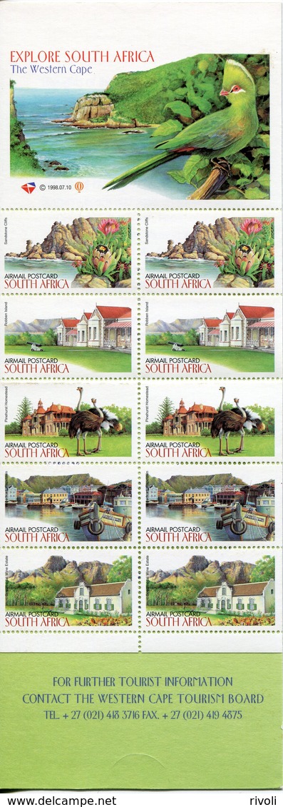 AFRIQUE DU SUD 1998 - 1159-1163MH (complète.Edition.) Carnet De Timbres Neuf Avec Gomme Originale -Tourisme - Carnets