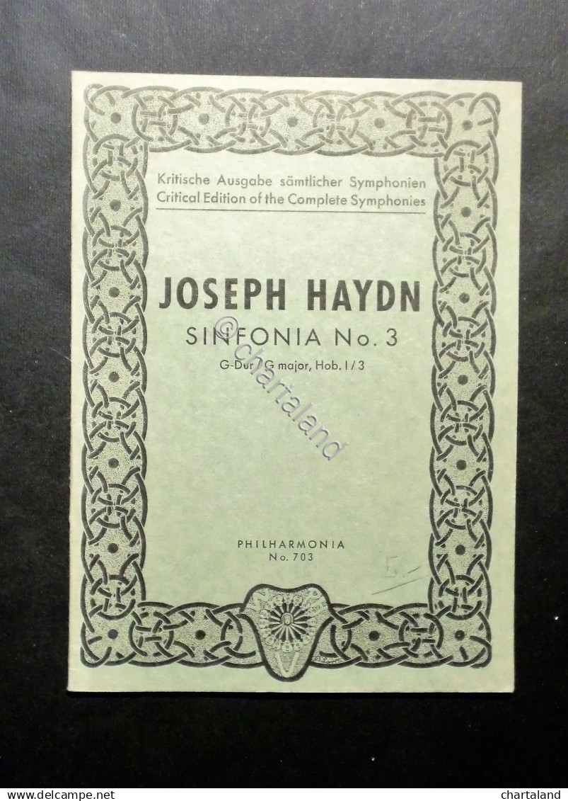 Musica Spartiti - Philharmonia No. 703 - Joseph Haydn - Sinfonia No. 3 - Non Classificati