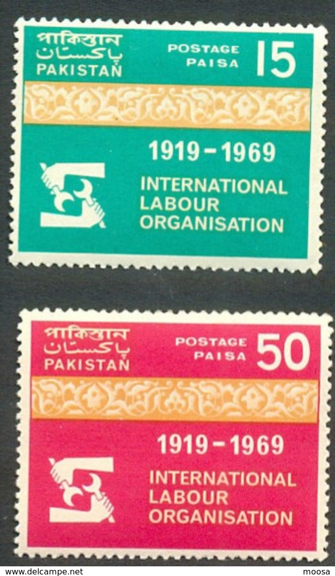 ILO, INTERNATIONAL LABOUR ORGANIZATION, 50TH ANNIVERSARY, MNH 1969 - Pakistan