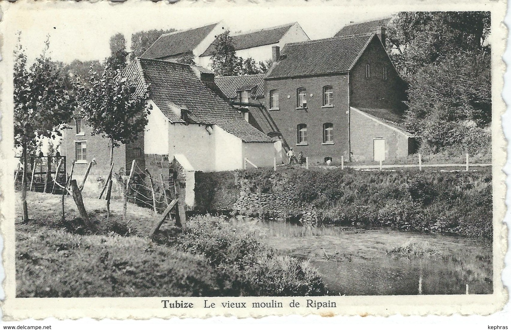 TUBIZE : Le Vieux Moulin De Ripain - Cachet De La Poste 1956 - Tubeke