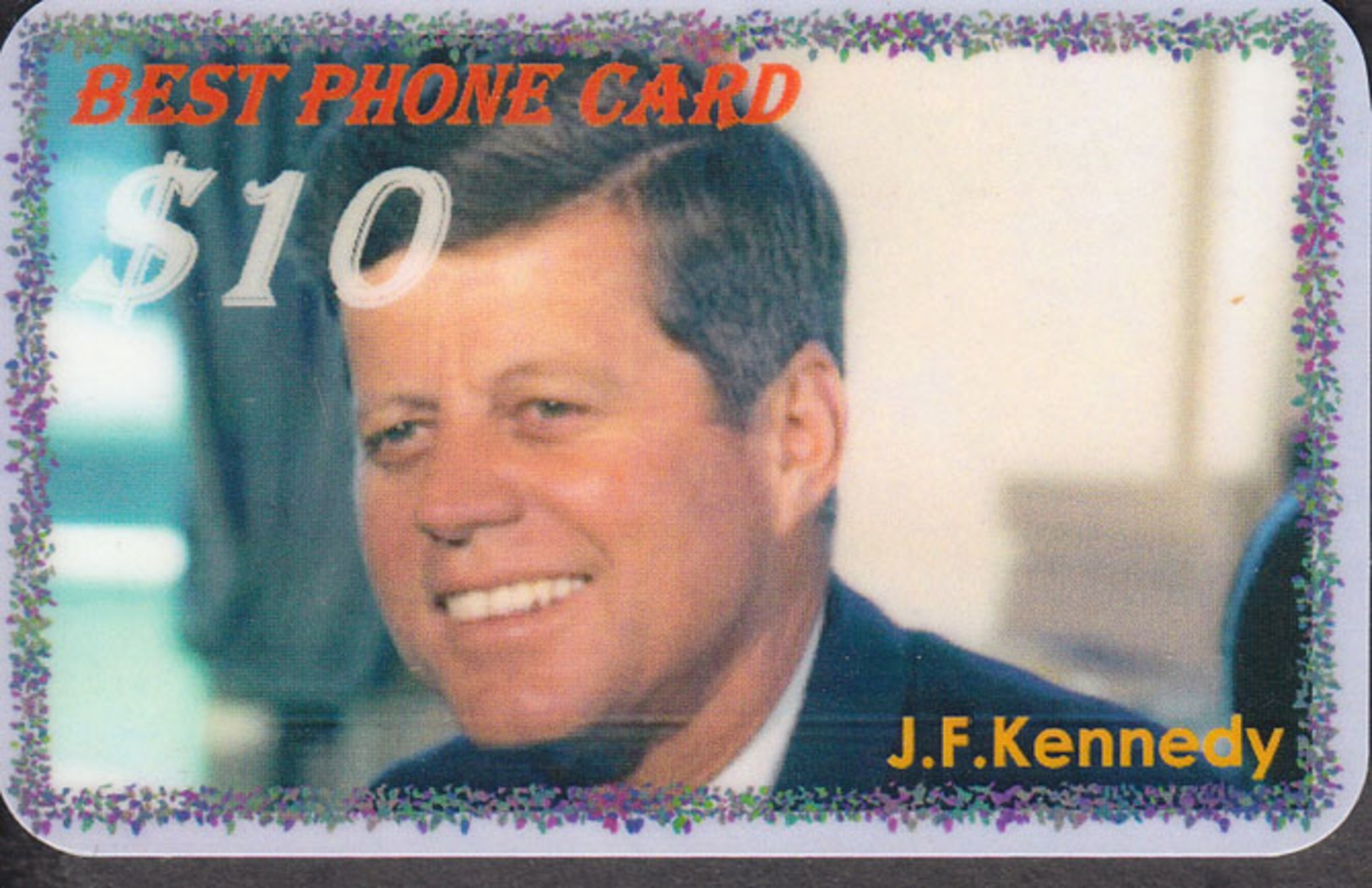 Kennedy  John F. 35th U.S. President  -  1 Card RARE! - Personnages