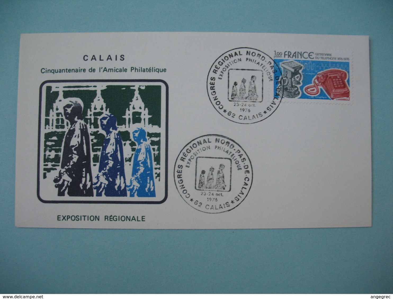 Enveloppe 1976   Congrès Régional Nord Pas-de Calais Exposition Philatélique Cinquantenaire De L'amicale Philatélique - Expositions Philatéliques