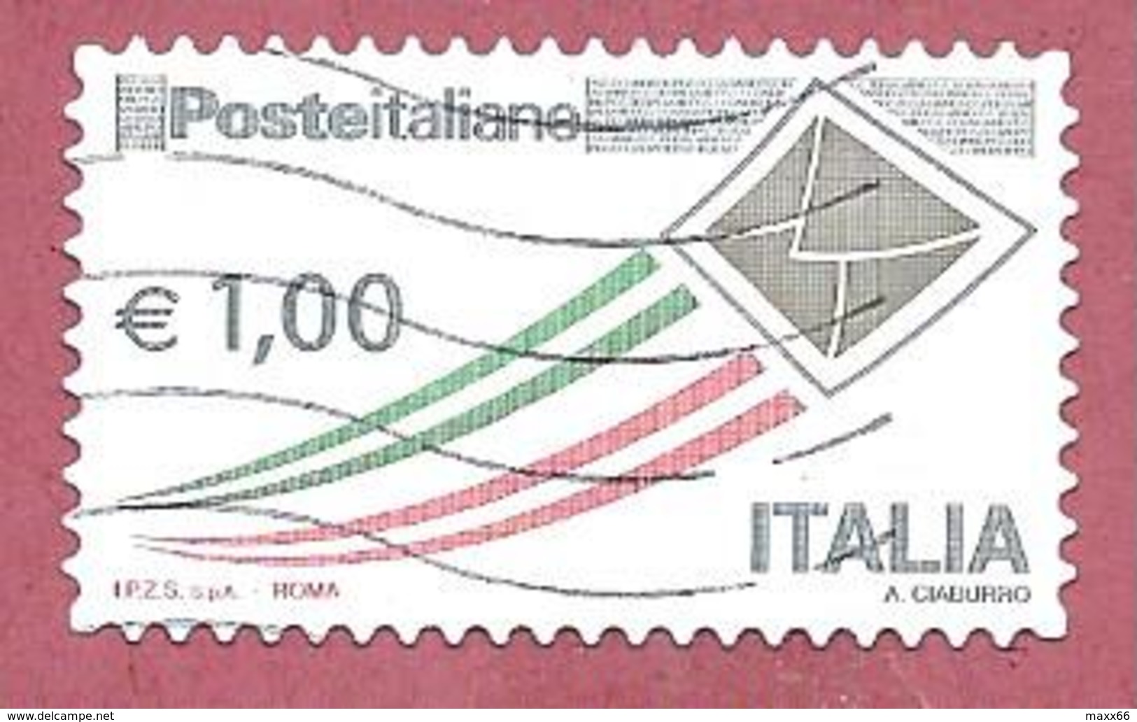 ITALIA REPUBBLICA USATO - 2015 - Posta Italiana - Ordinaria - € 1,00 - S. 3102F - 2011-20: Usati