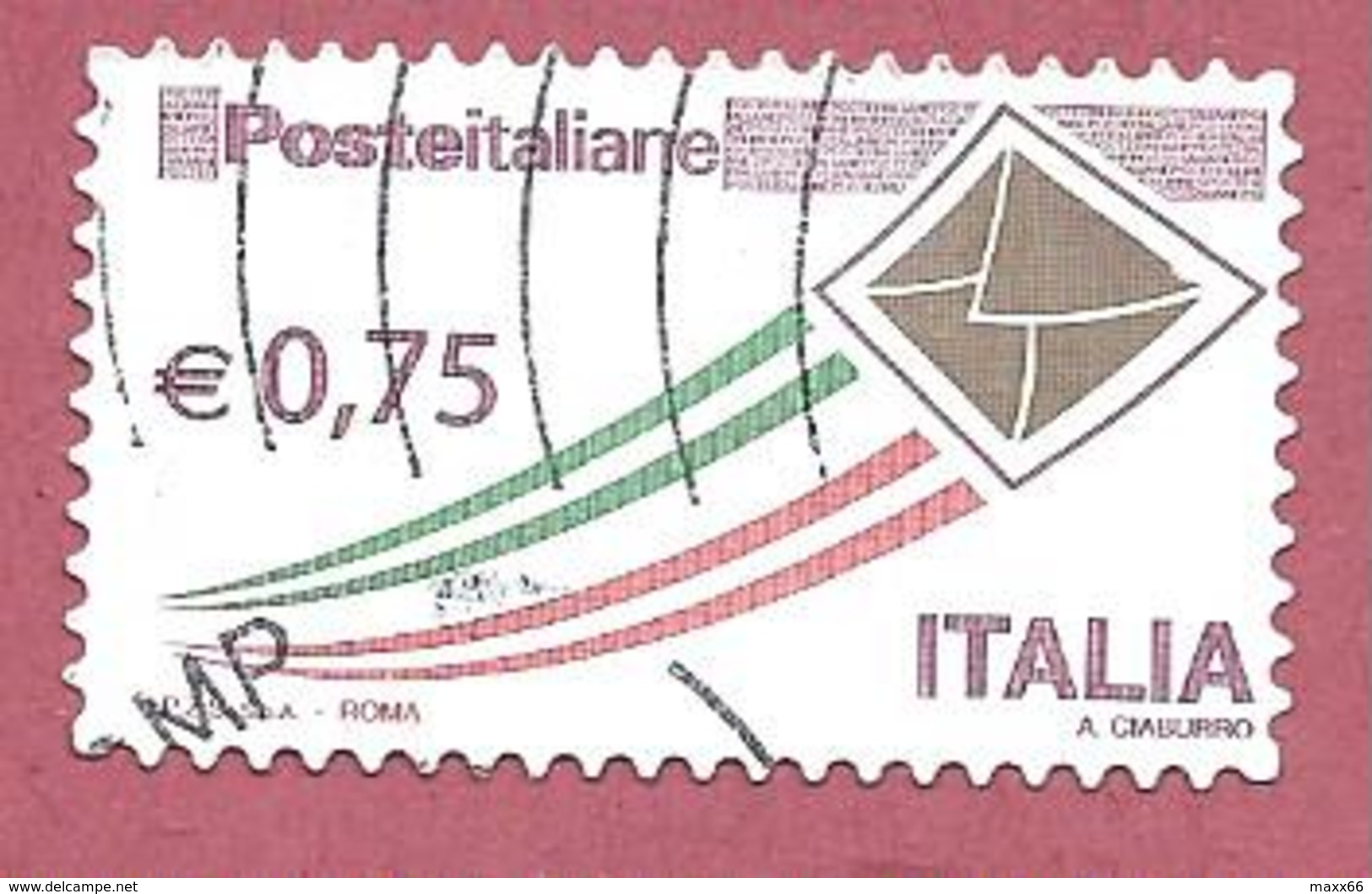 ITALIA REPUBBLICA USATO - 2011 - Posta Italiana - Ordinaria - € 0,75 - S. 3102A - 2011-20: Usati