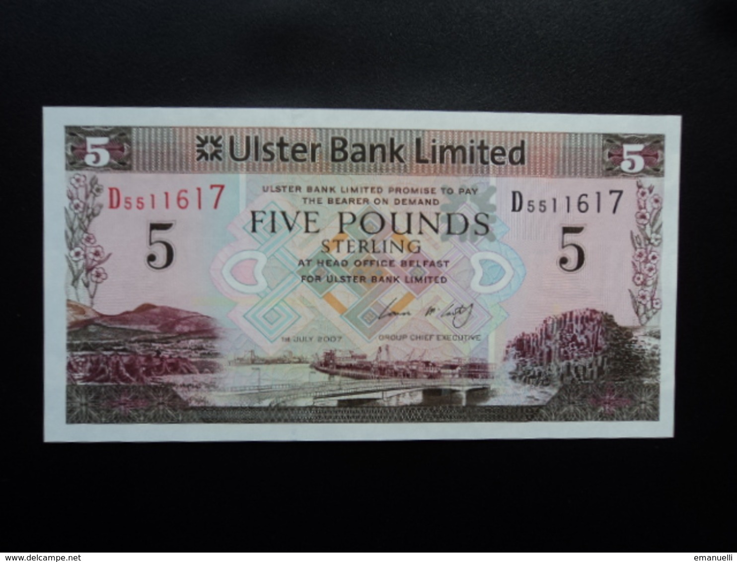 IRLANDE DU NORD : 5 POUNDS   1.7.2007   P 340    NEUF - 5 Pounds