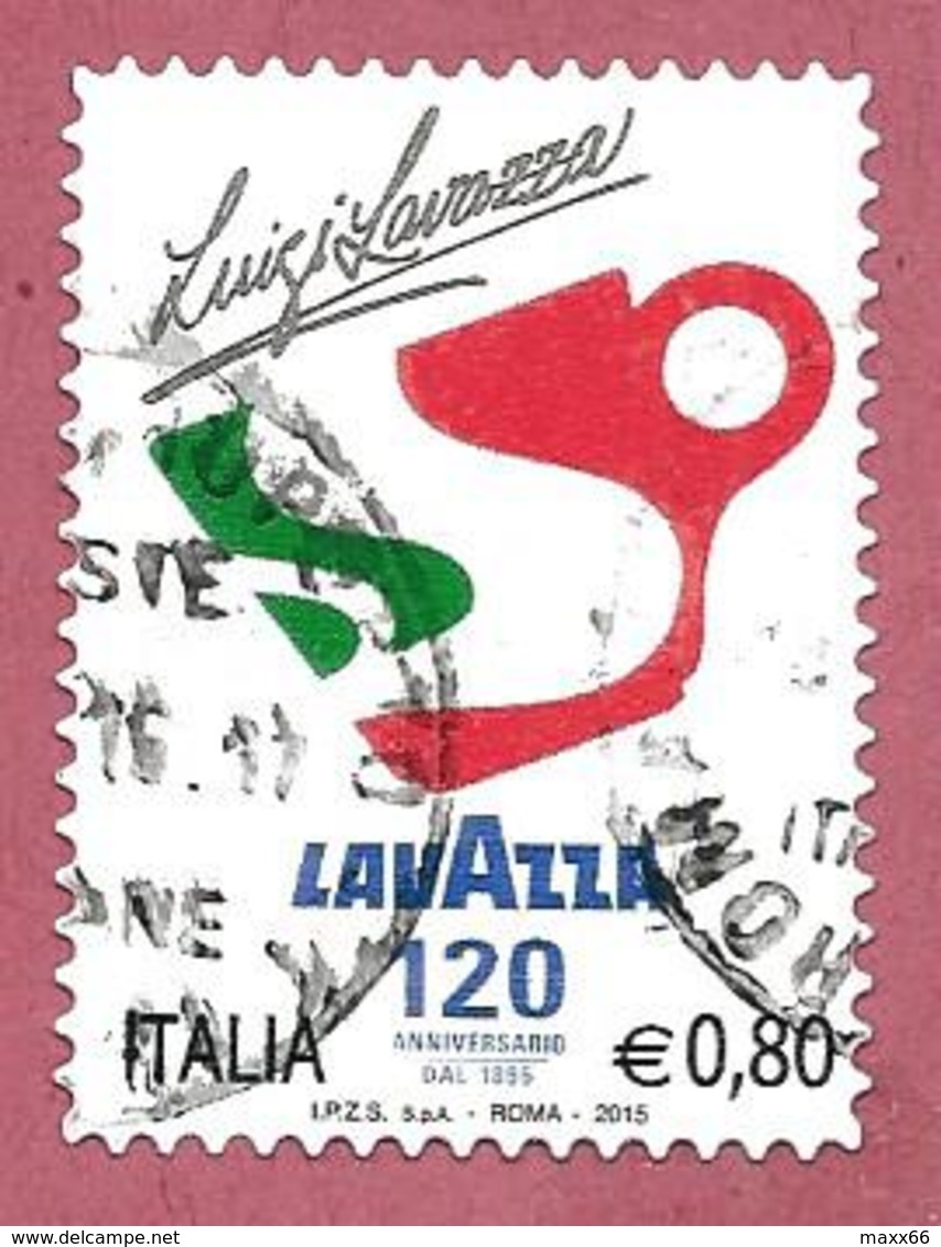 ITALIA REPUBBLICA USATO - 2015 - Eccellenze Del Sistema Produttivo Ed Economico - Lavazza - € 0,80 - S. 3564 - 2011-20: Usati