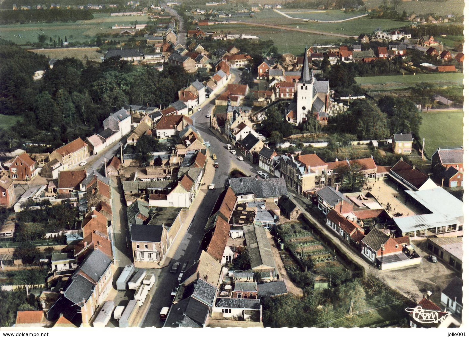 Zandhoven Luchtopname Panorama CIM-kaart - Zandhoven