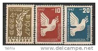 BULGARIA \ BULGARIE ~ 1947 - Serie De La Paix - 3v** - Ongebruikt