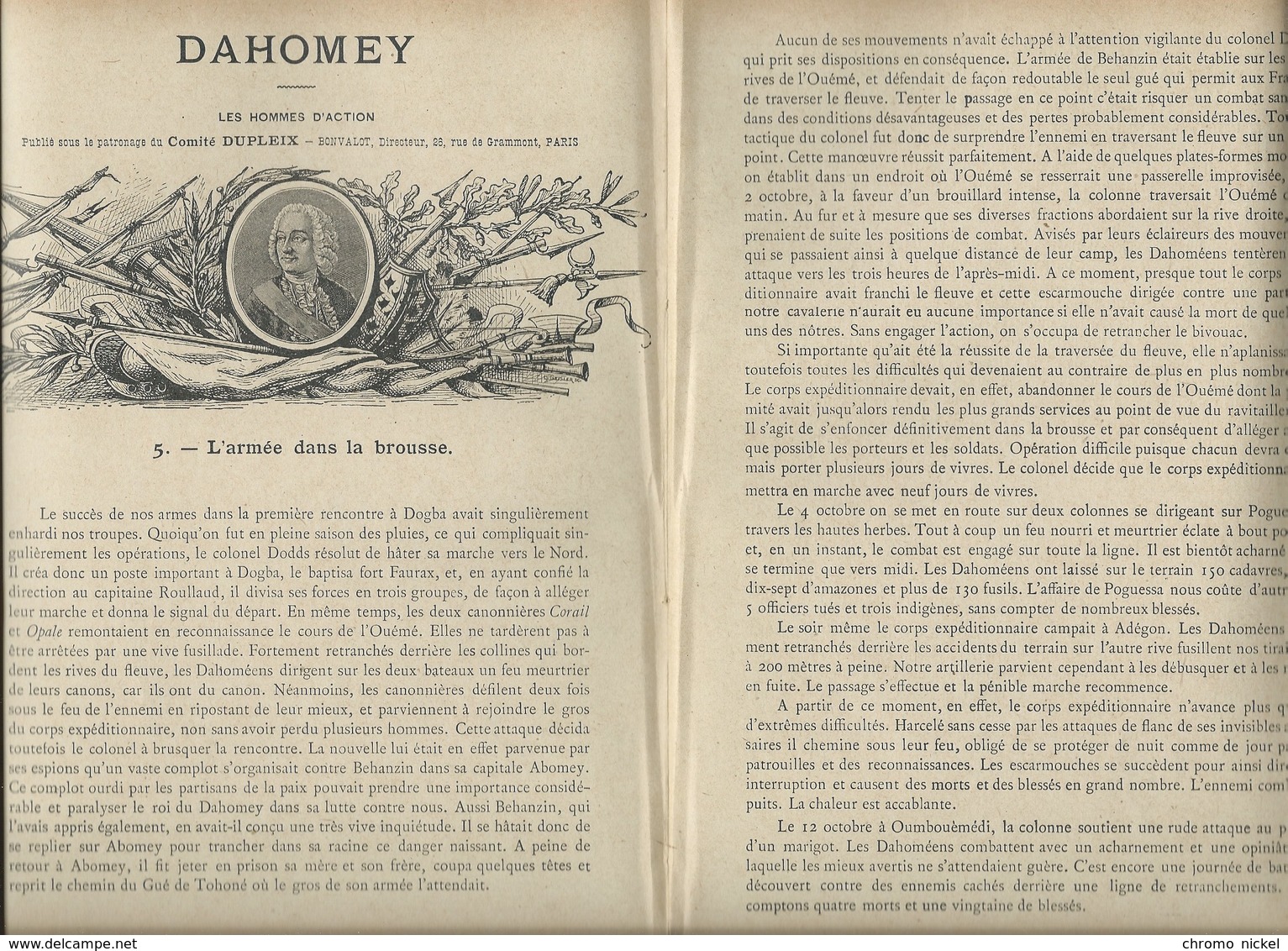 Dahomey Colonel Dodds Armée Française Colonies Protège-cahier Couverture 220x175  Bon état 3 Scans - Copertine Di Libri