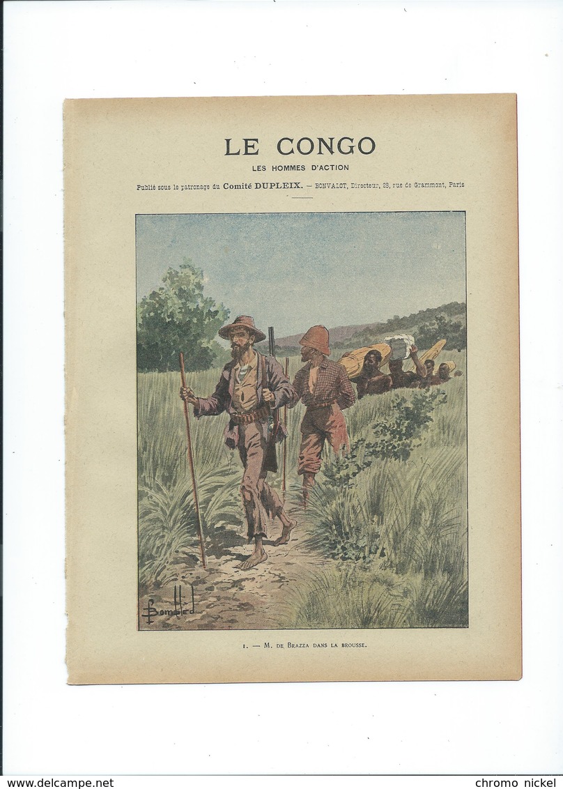 Savorgnan De Brazza CONGO Colonies Françaises Armée Protège-cahier Couverture 220x175  Bon état 3 Scans - Protège-cahiers