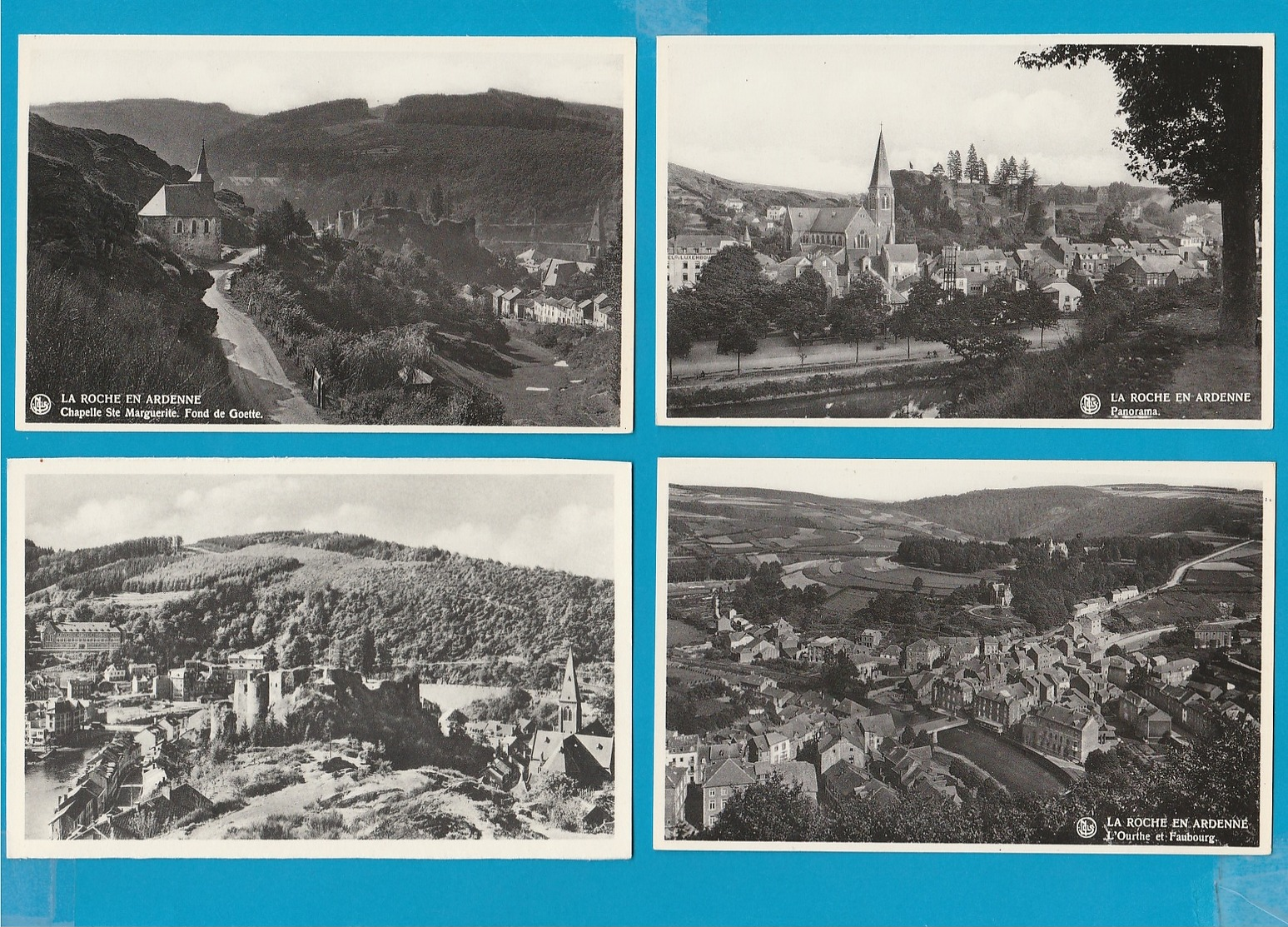 BELGIË La Roche, Lot van 60 Postkaarten, Cartes Postales