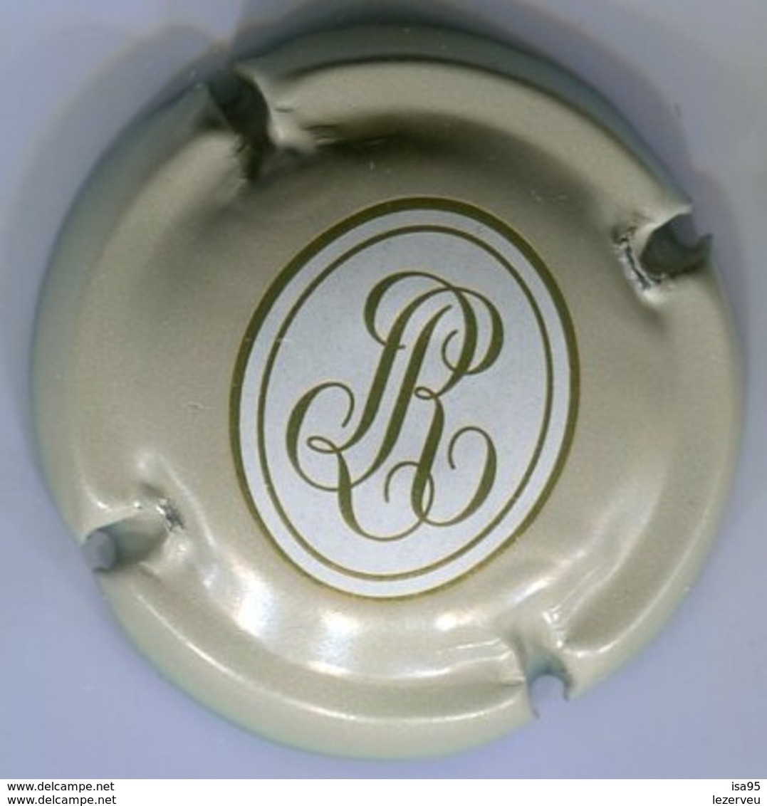 CAPSULE MUSELET CHAMPAGNE LOUIS ROEDERER LR (blanc Et Or Sur Gris) - Roederer, Louis