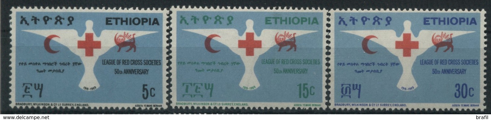 1969 Ethiopia, Croce Rossa, Serie Completa Nuova (**) - Etiopia