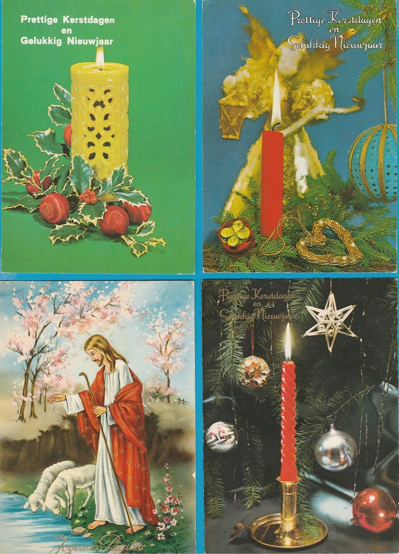 Nieuwjaar, Kerst en Fantasie, Lot van 70 Postkaarten, Cartes Postales