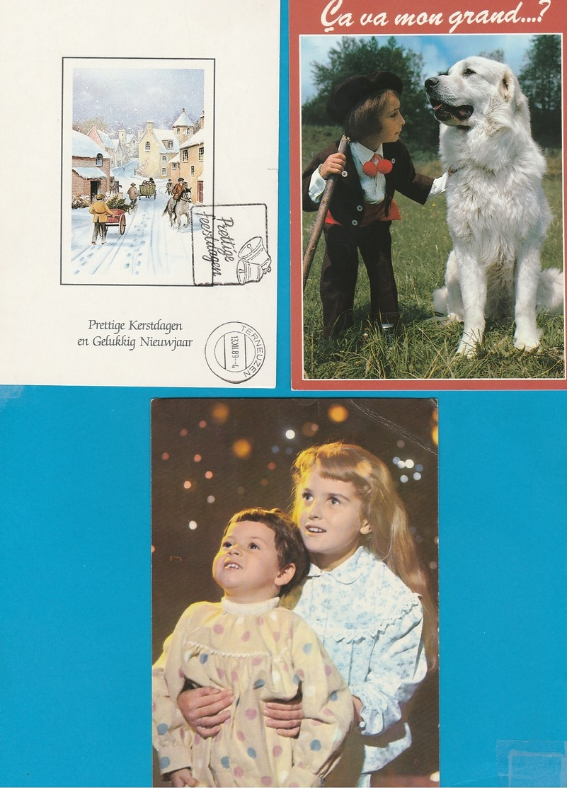 Nieuwjaar, Kerst en Fantasie, Lot van 70 Postkaarten, Cartes Postales