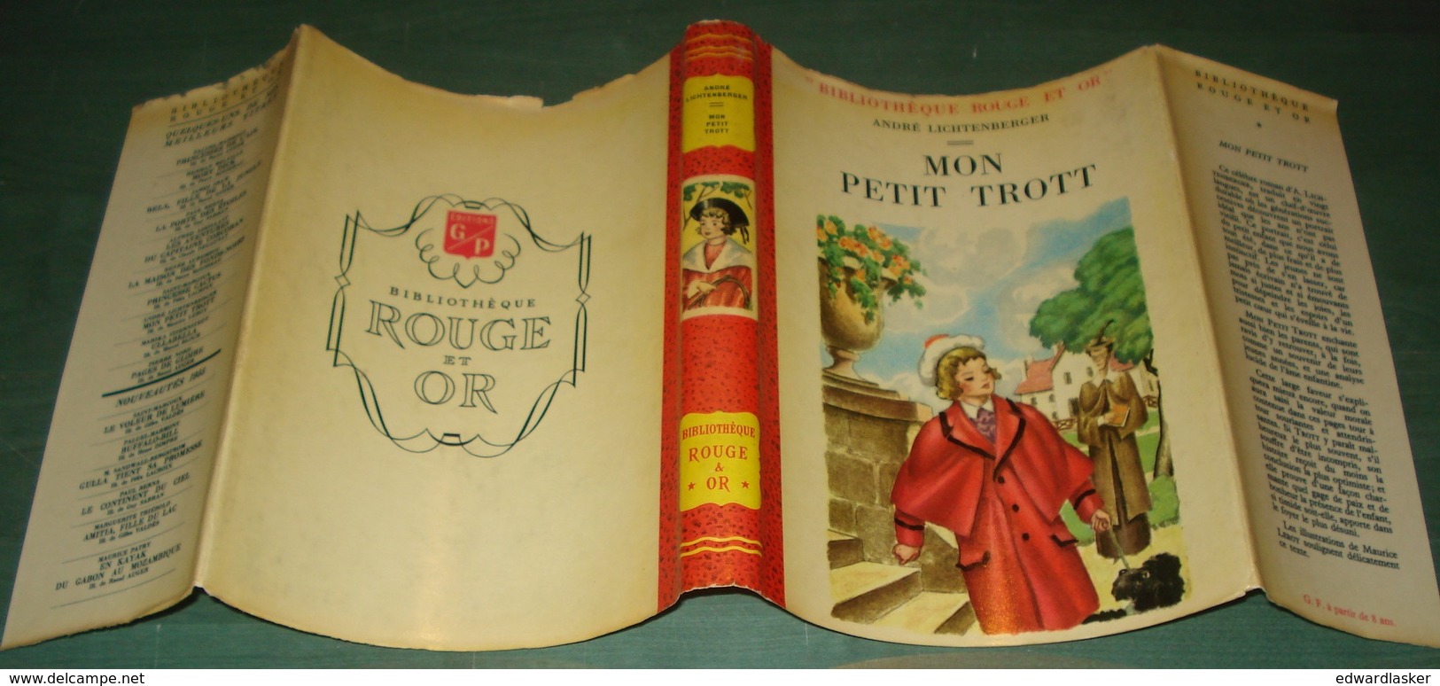 Bibl. ROUGE ET OR N°78 : Mon Petit TROTT //André LICHTENBERGER - 1954 - Maurice Leroy - Bibliotheque Rouge Et Or