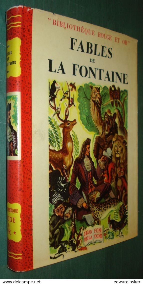 Bibl. ROUGE ET OR N°4 : Fables De LA FONTAINE - 1949 - Raoul Auger - Bibliothèque Rouge Et Or